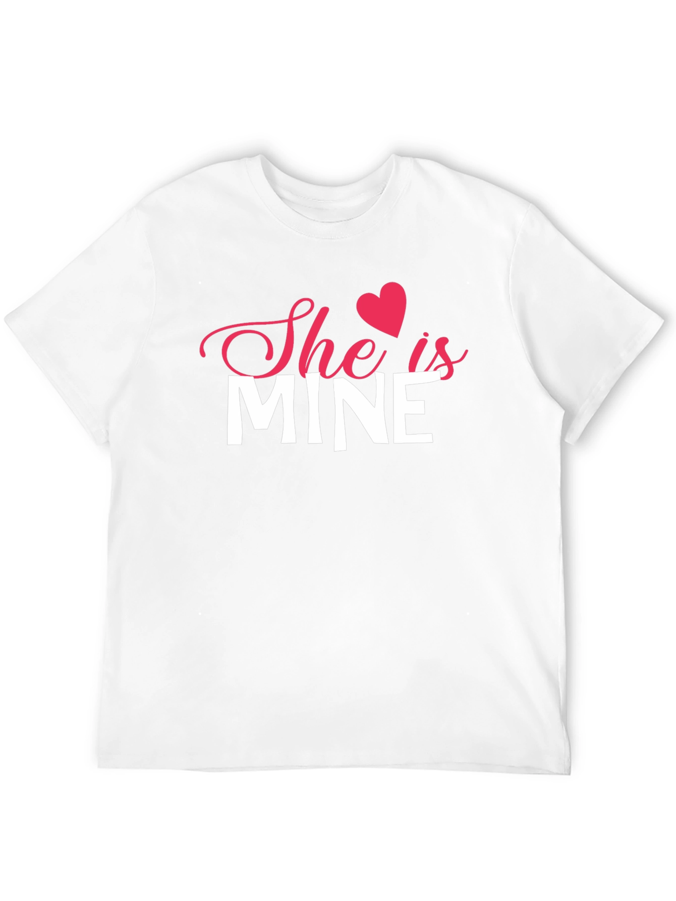 Black She is Mine Graphic Tee - Valentine's Day Gift view 12