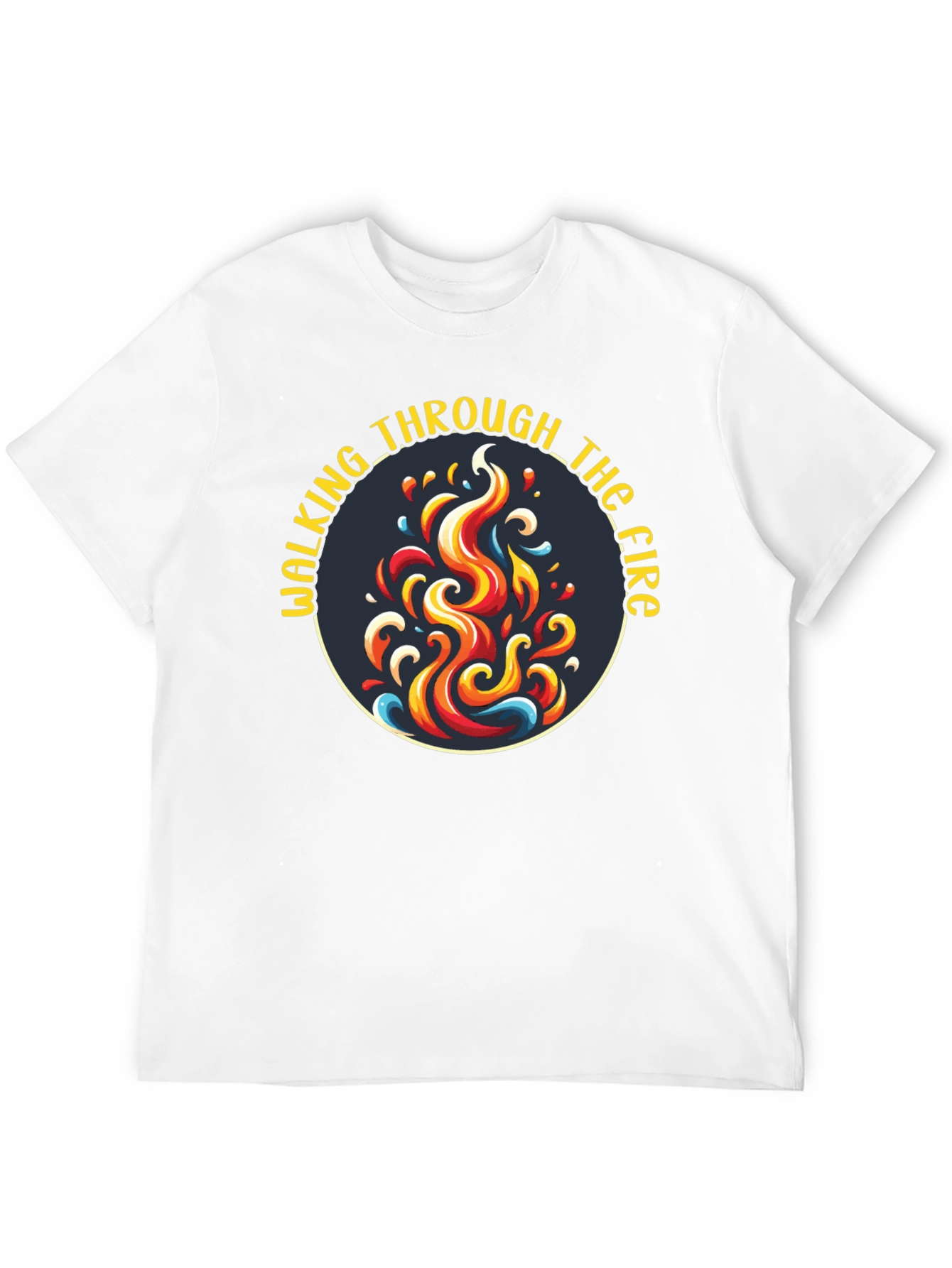 Black Walking Through the Fire Graphic T-Shirt view 12
