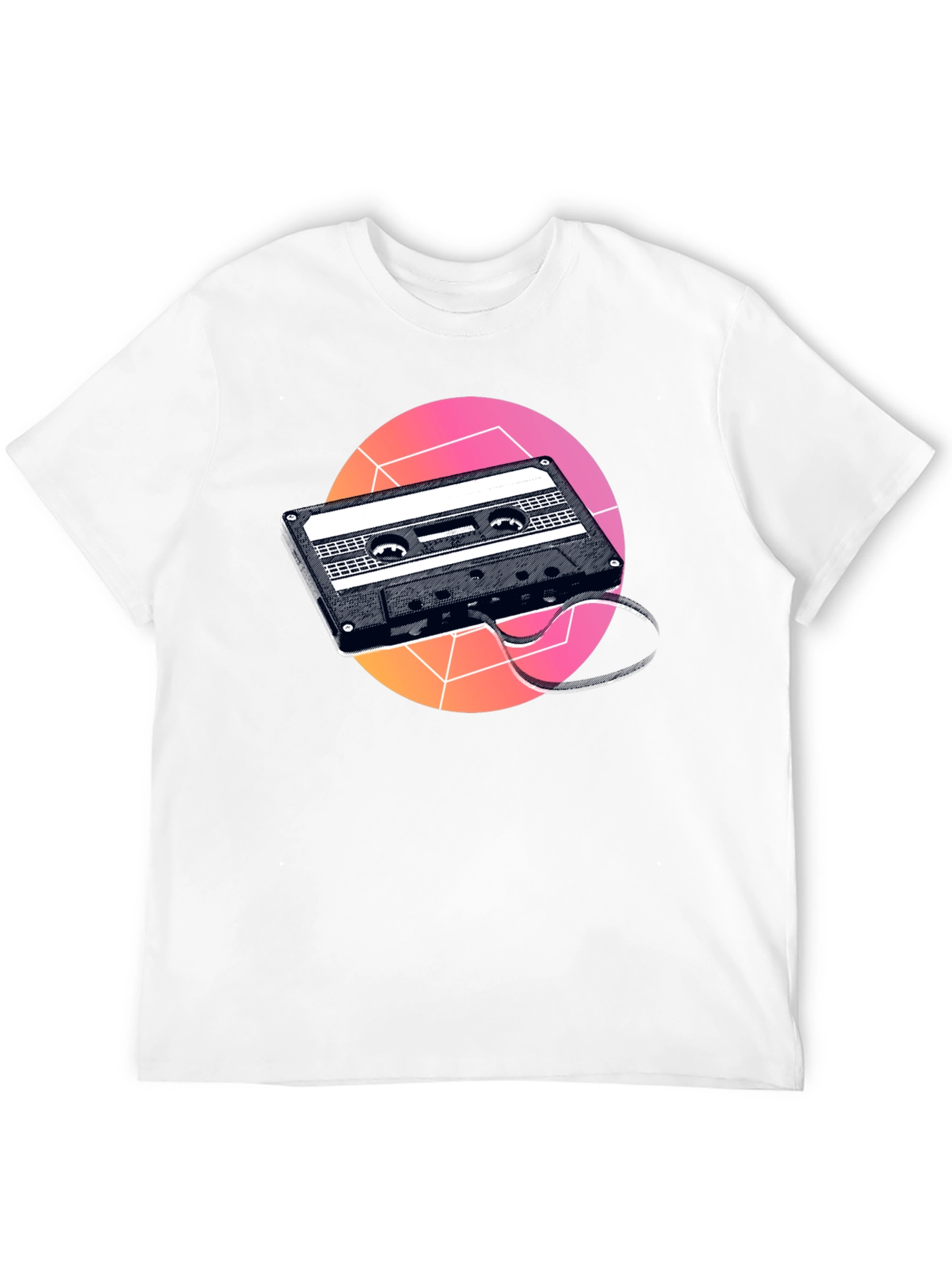 Black Retro Cassette Tape Graphic T-Shirt - Black view 12