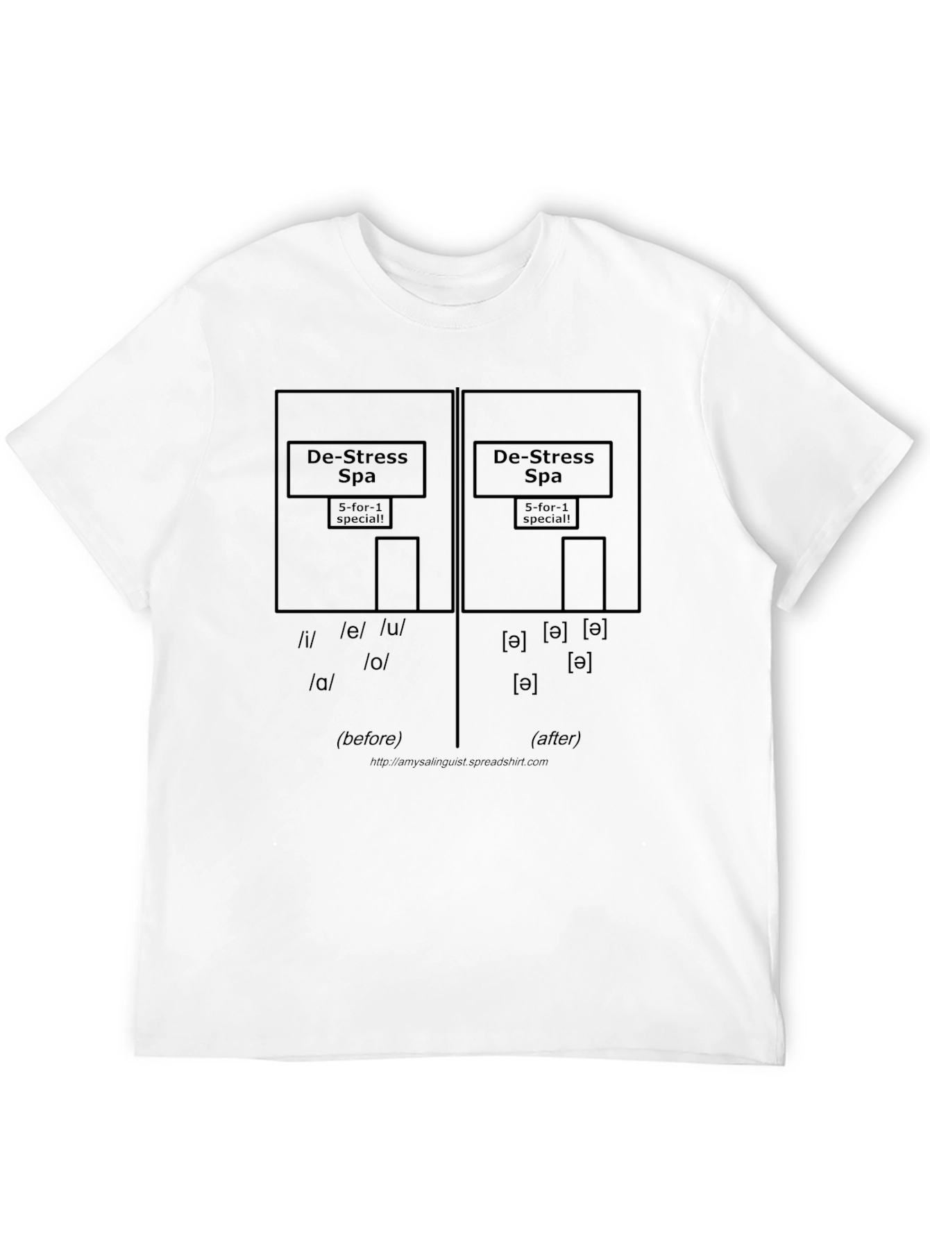 De-Stress Spa Phonetics T-Shirt - 12