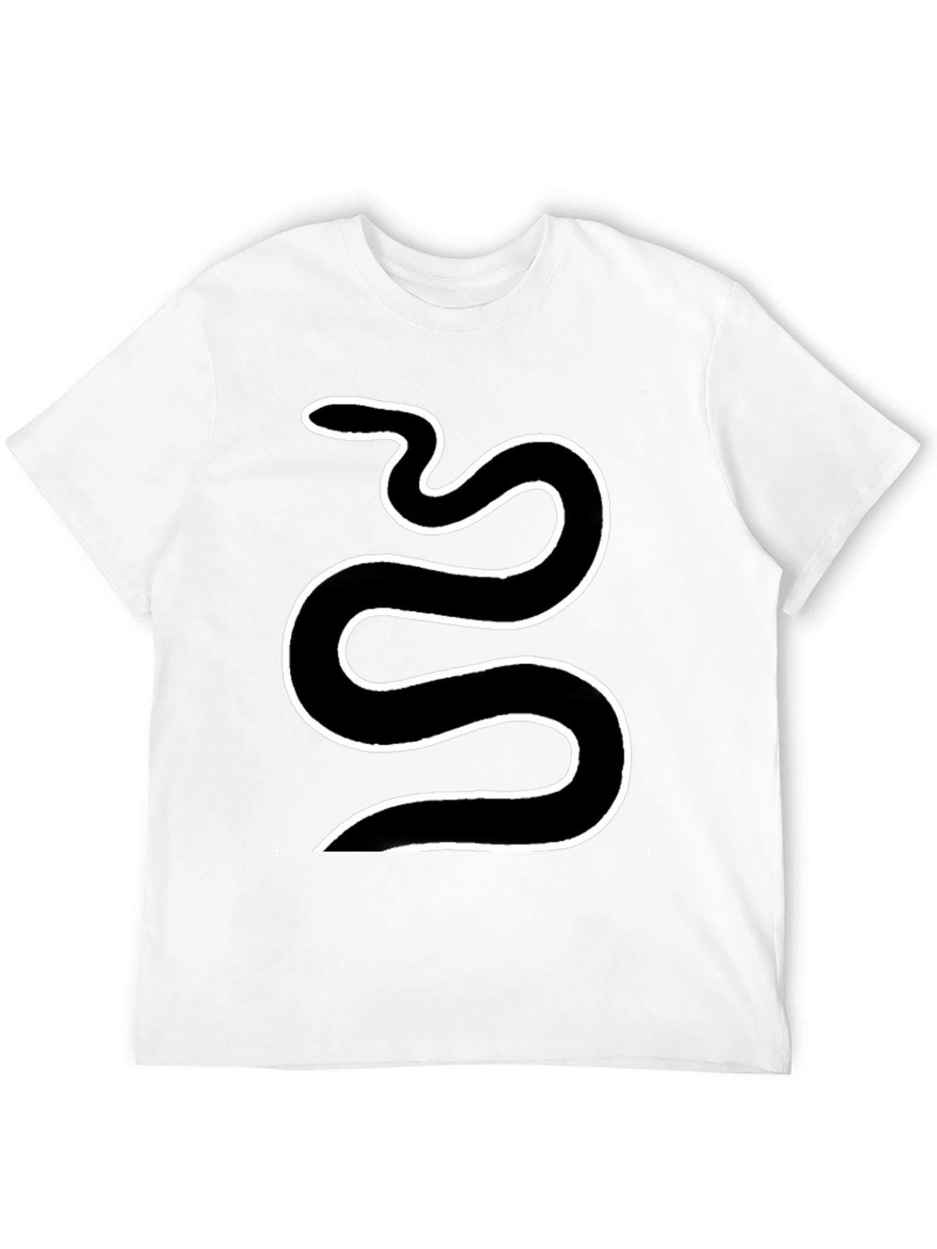 Black Black Snake Graphic Tee - Cool Serpent Design view 12