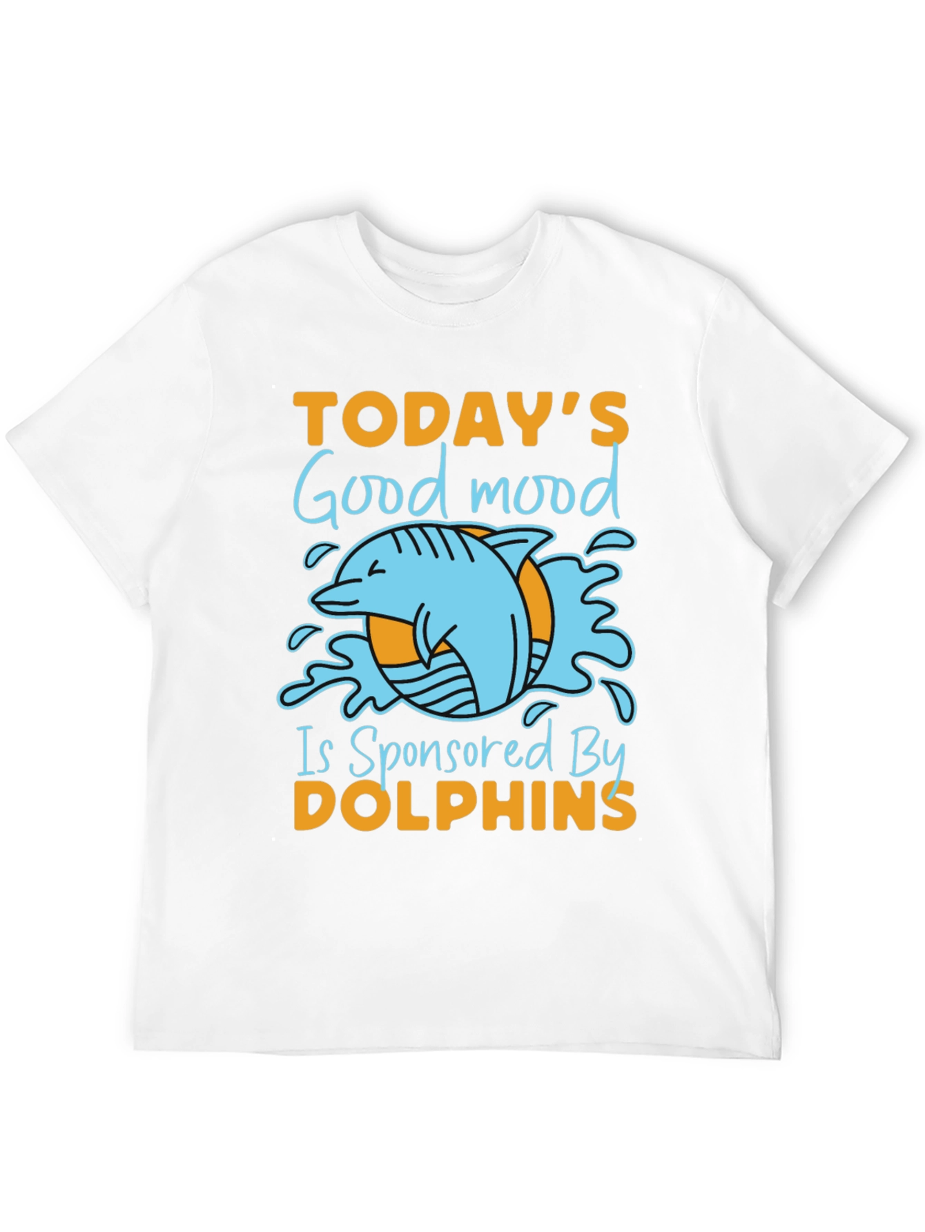 Black Dolphin Good Mood Graphic Tee - Unisex view 12