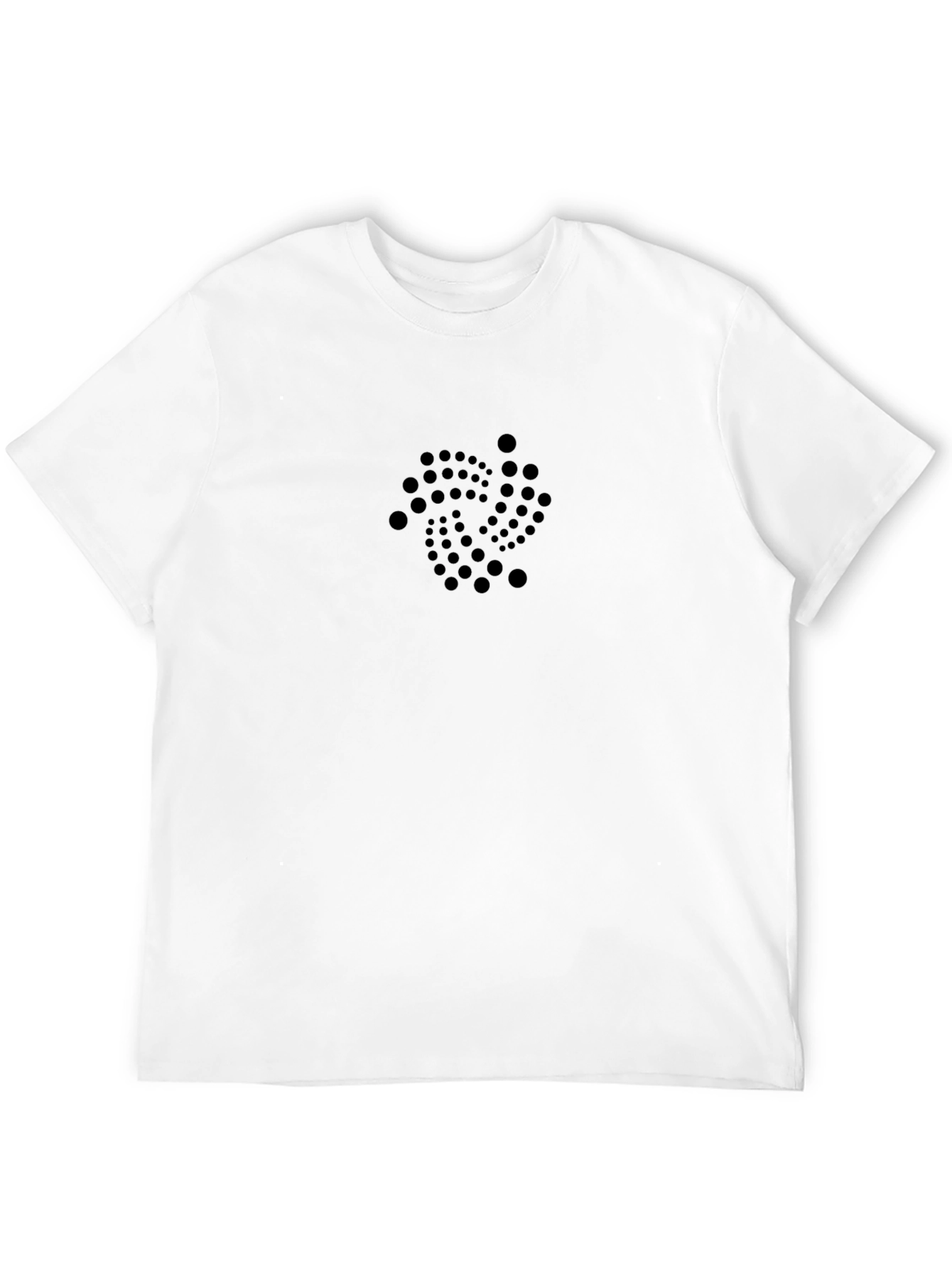 Black IOTA Crypto Black T-Shirt - Modern Tech Style view 12