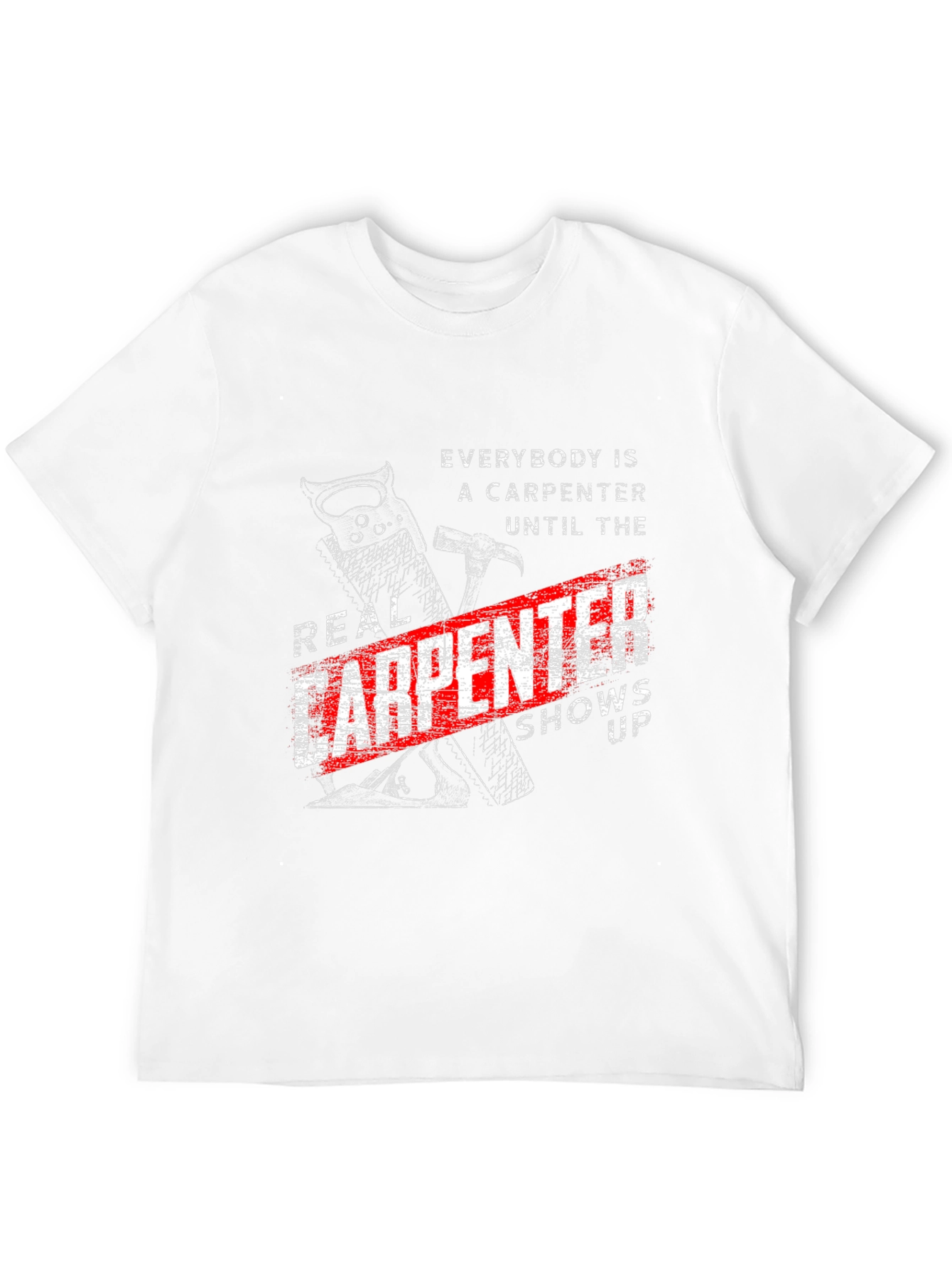 Black Real Carpenter T-Shirt - Funny Carpenter Gift view 12