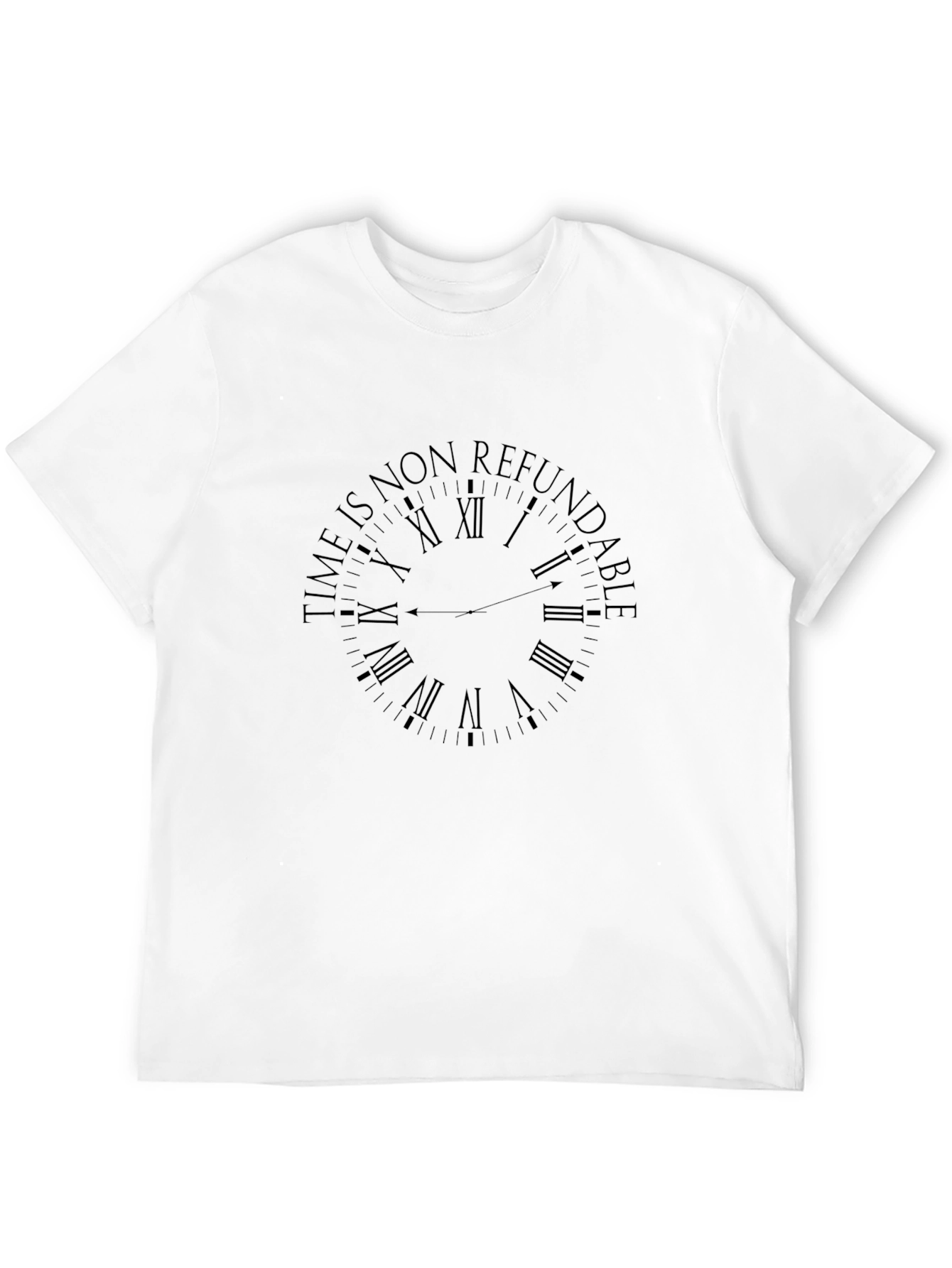 Black Time is Non Refundable Graphic Tee - Black view 12