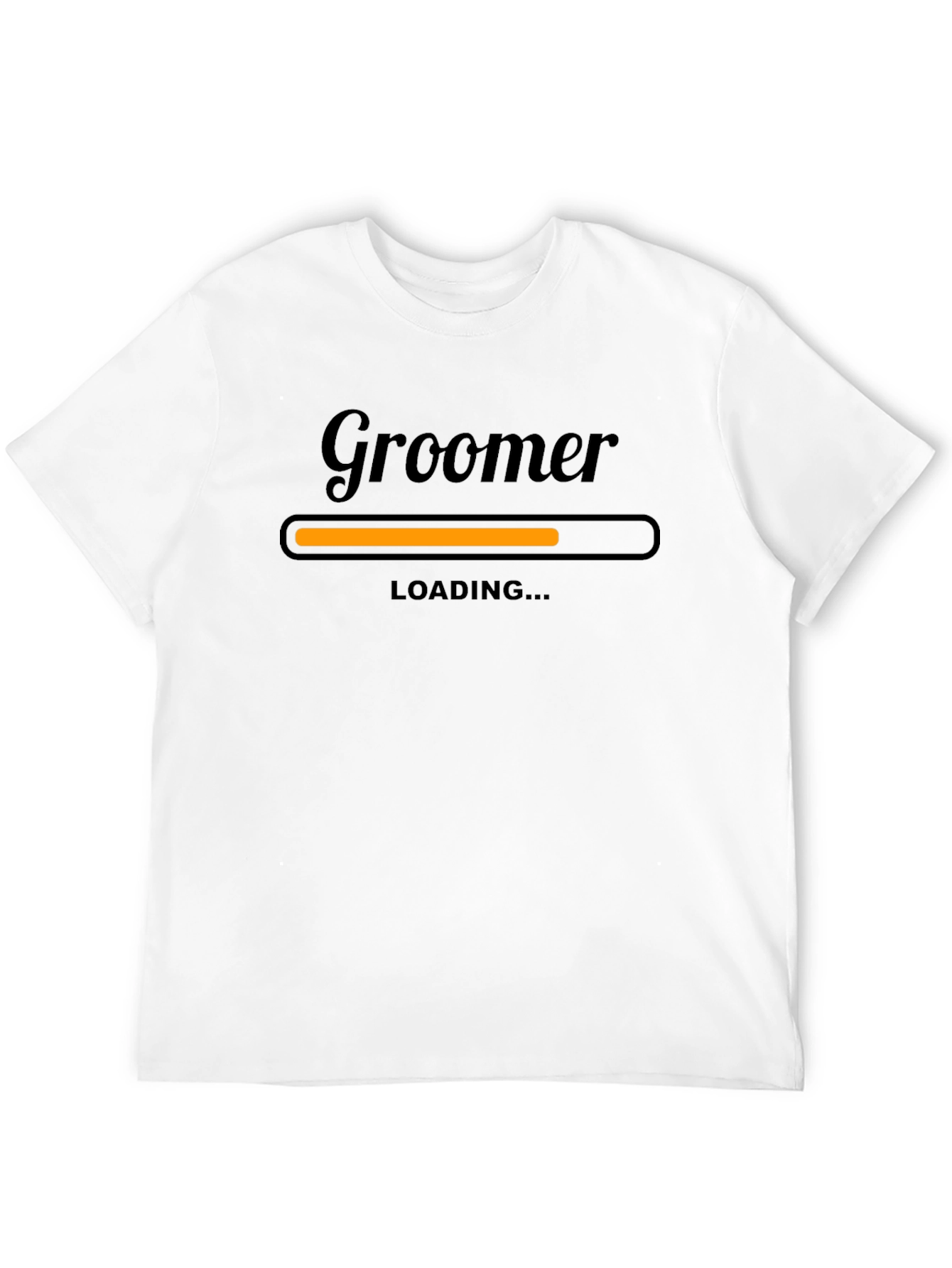 Black Groomer Loading T-Shirt - Funny Barber Gift view 12