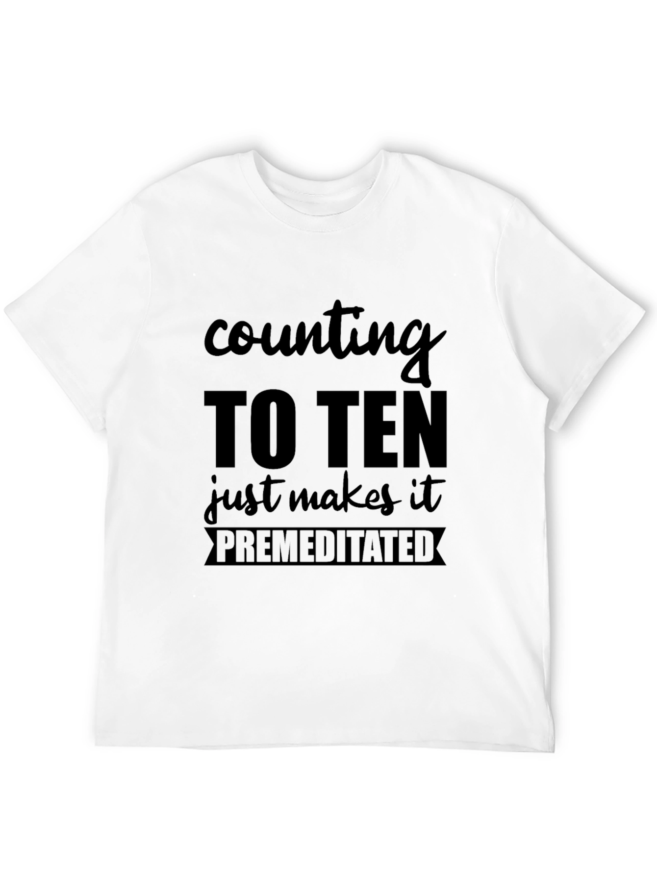 Black Counting To Ten Premeditated T-Shirt view 12