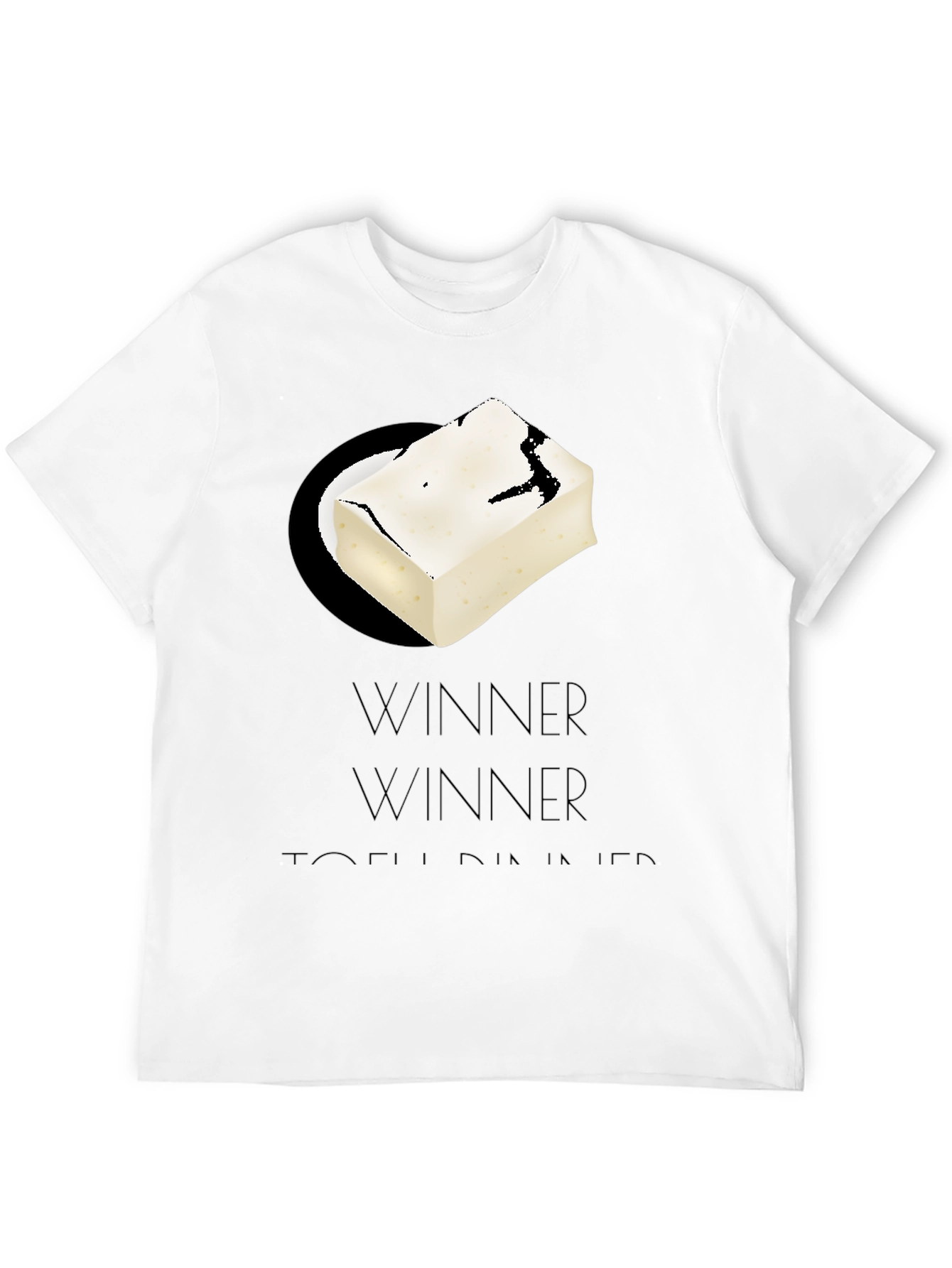 Black Winner Tofu Dinner Graphic Tee view 12