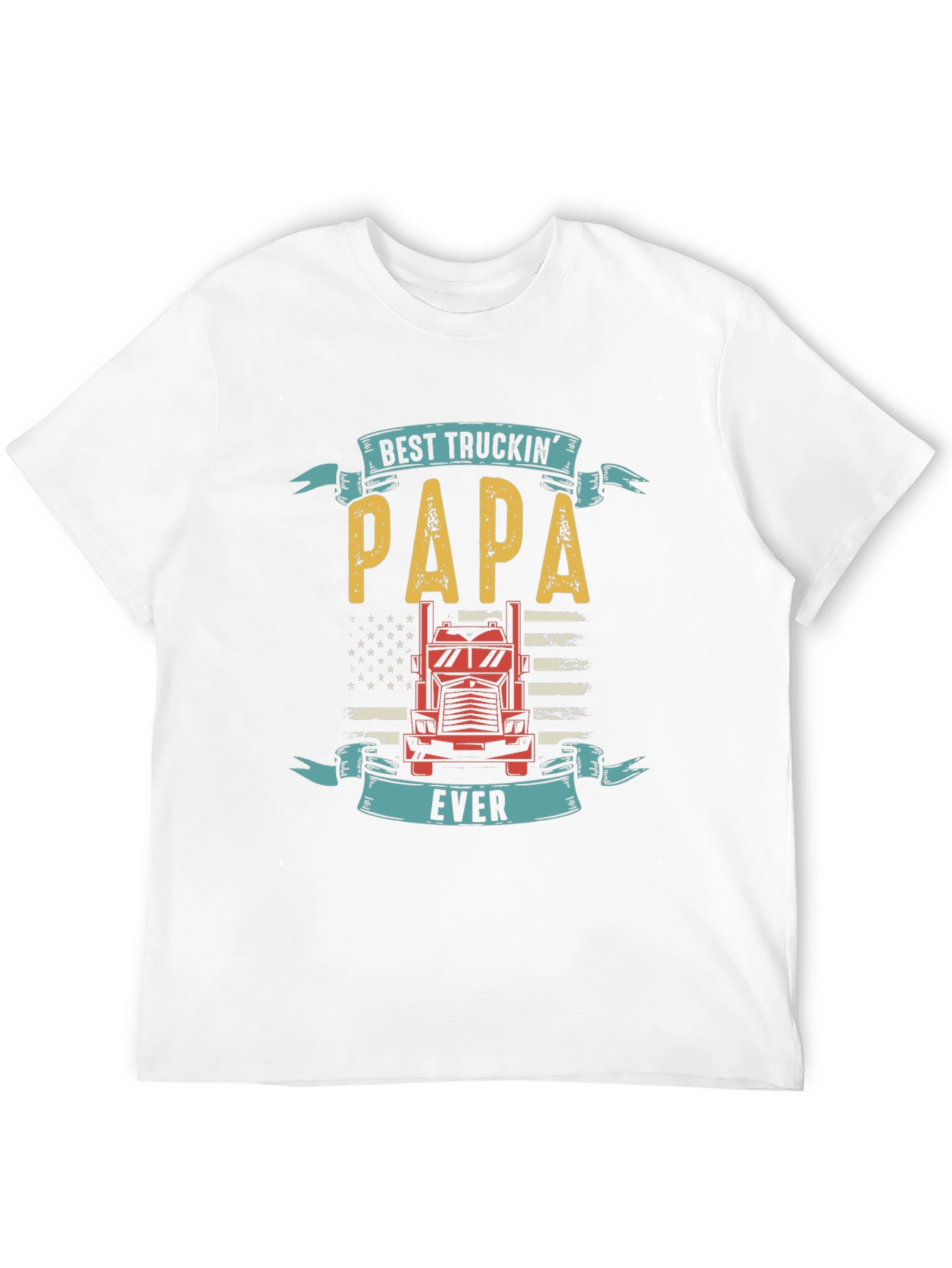 Black Best Truckin' Papa Ever T-Shirt view 12