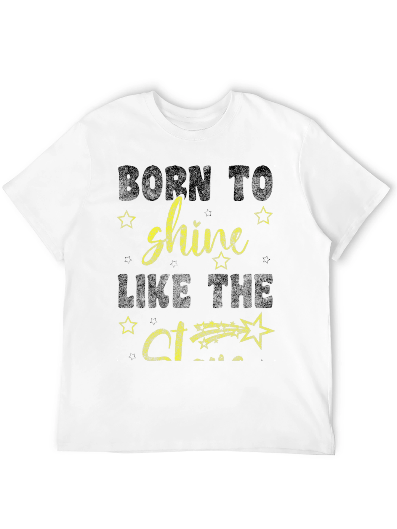 Black Born To Shine T-Shirt view 12
