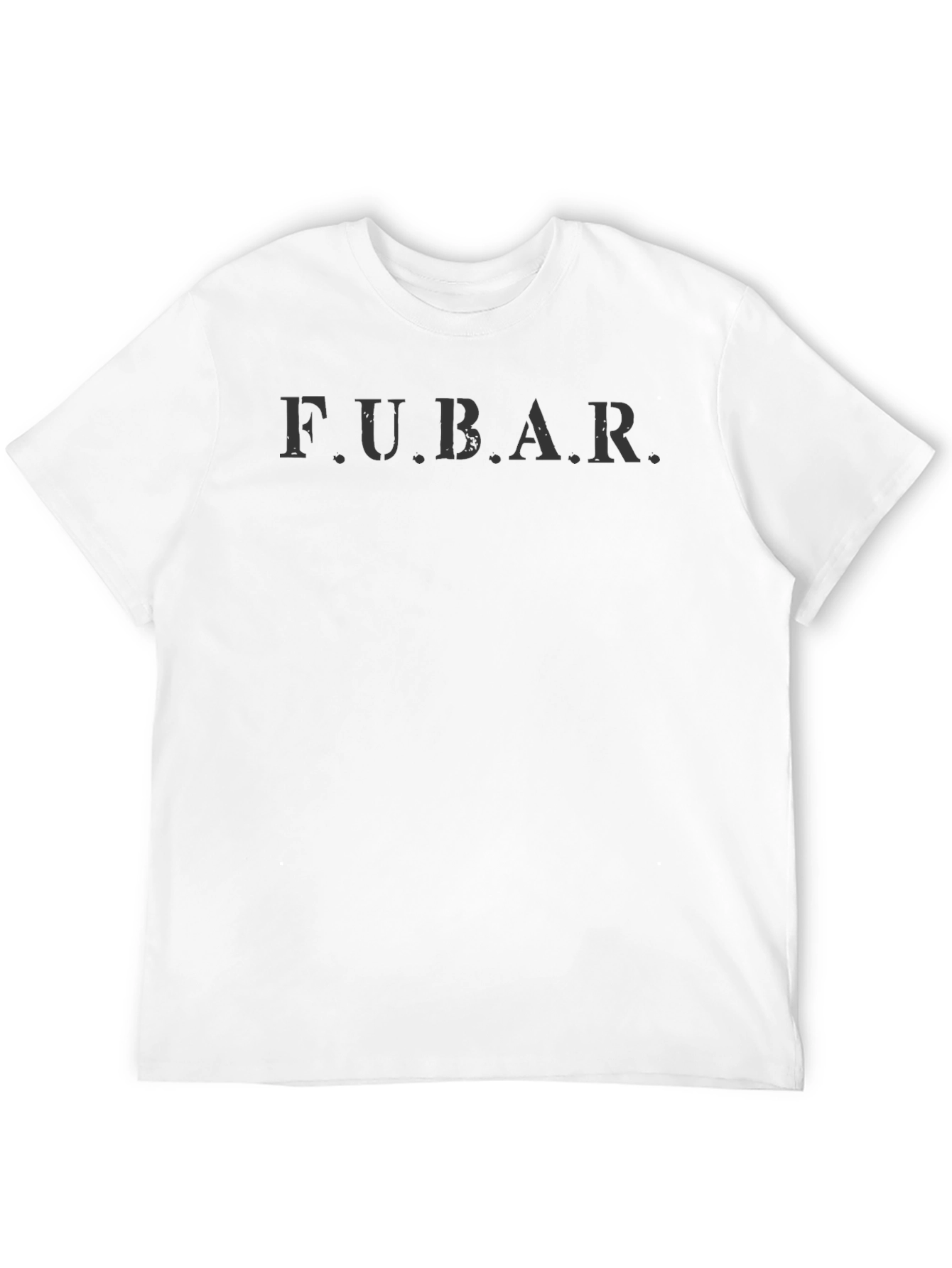 Black FUBAR Graphic Tee - Black Casual T-Shirt view 12