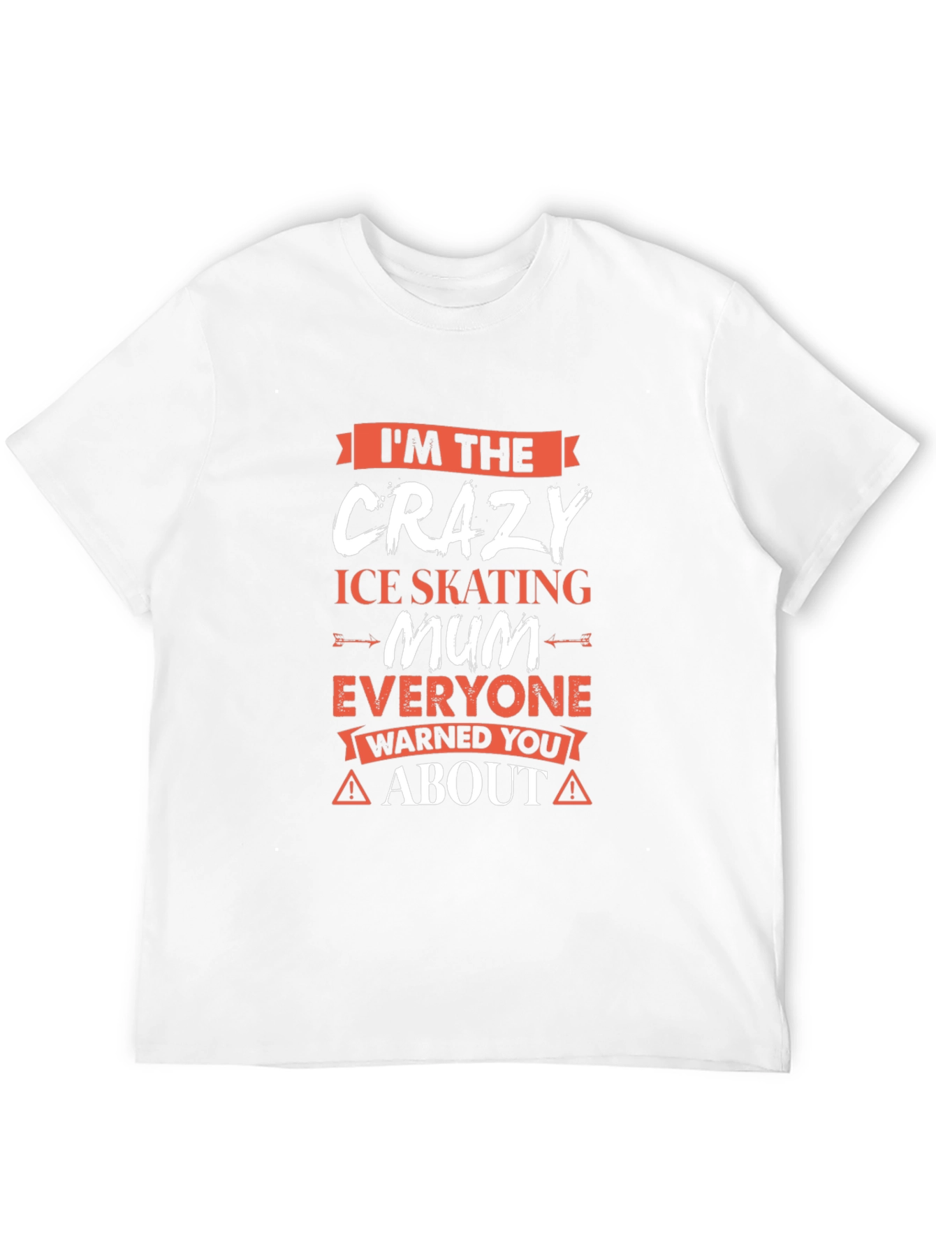 Black Crazy Ice Skating Mum T-Shirt - Novelty Graphic Tee view 12