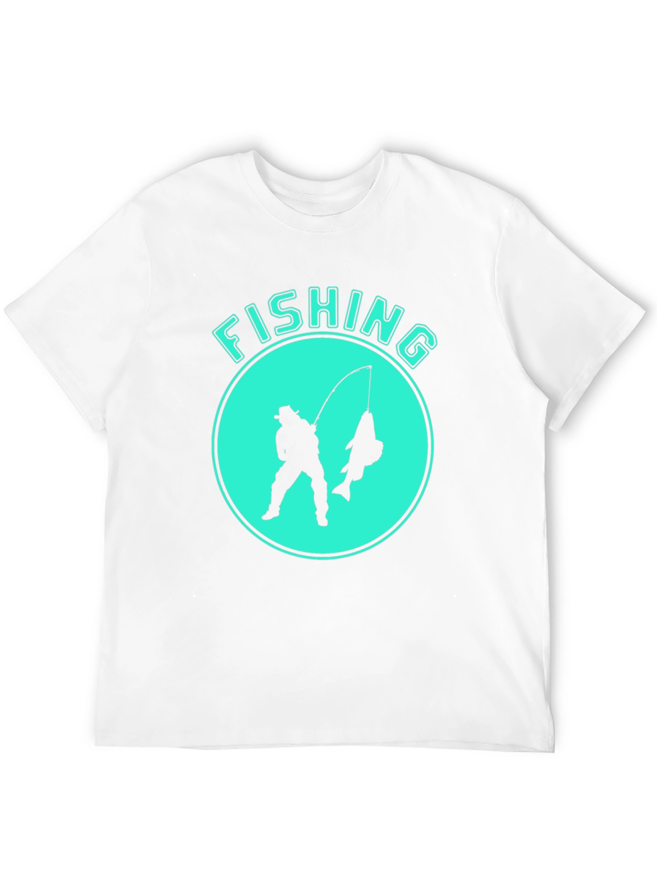 Black Fishing Graphic Tee - Black Cotton Blend view 12