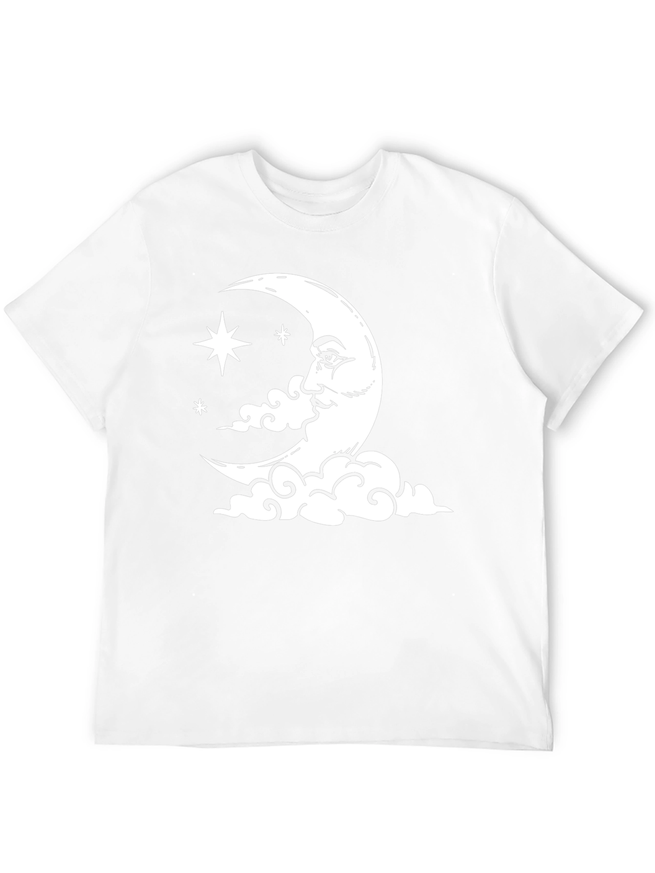 Black Celestial Moon & Stars Graphic T-Shirt view 12