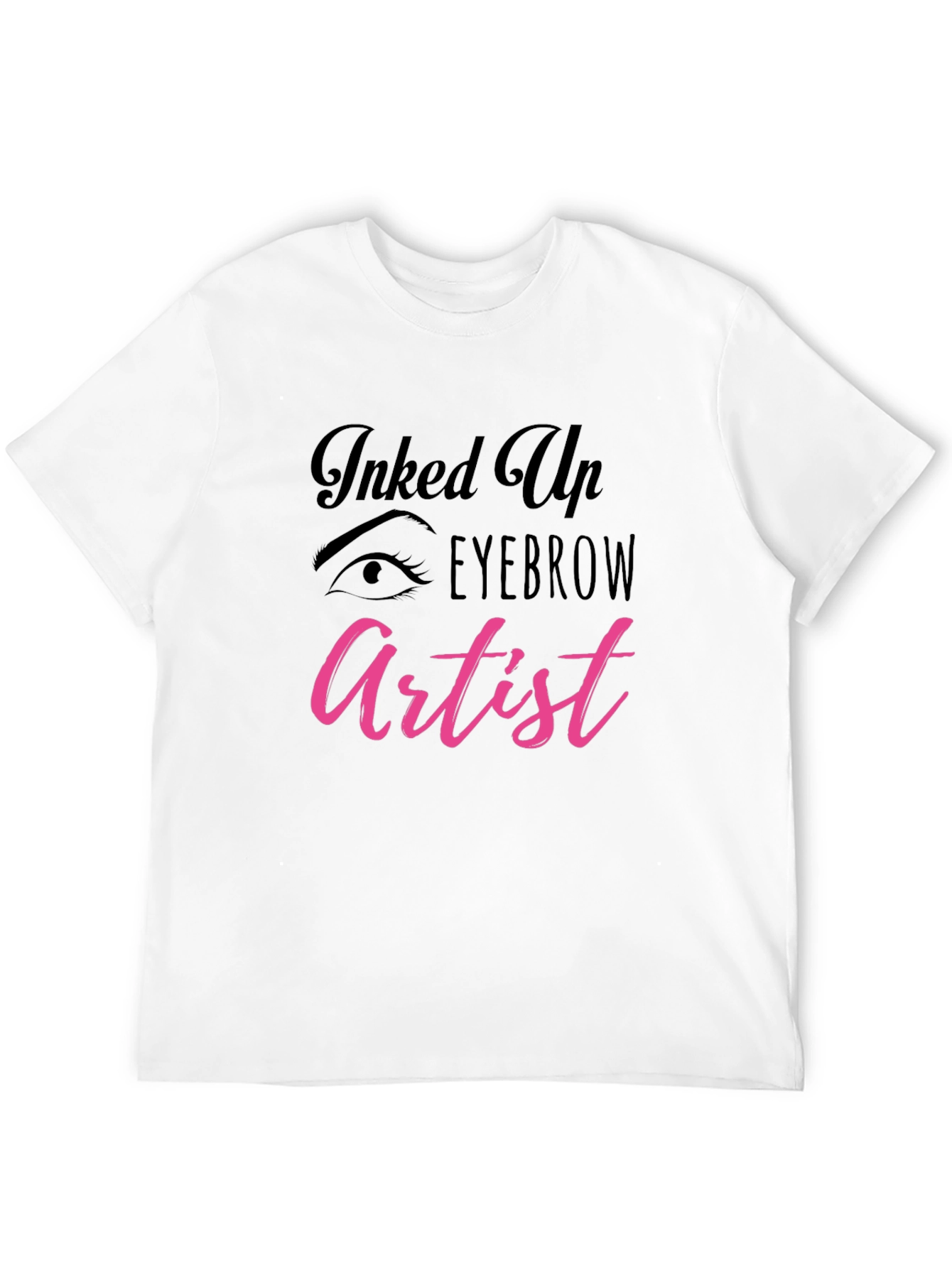 Black Inked Up Eyebrow Artist T-Shirt view 12