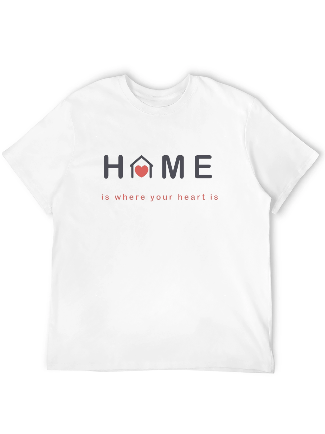 Black Home Is Where The Heart Is T-Shirt view 12