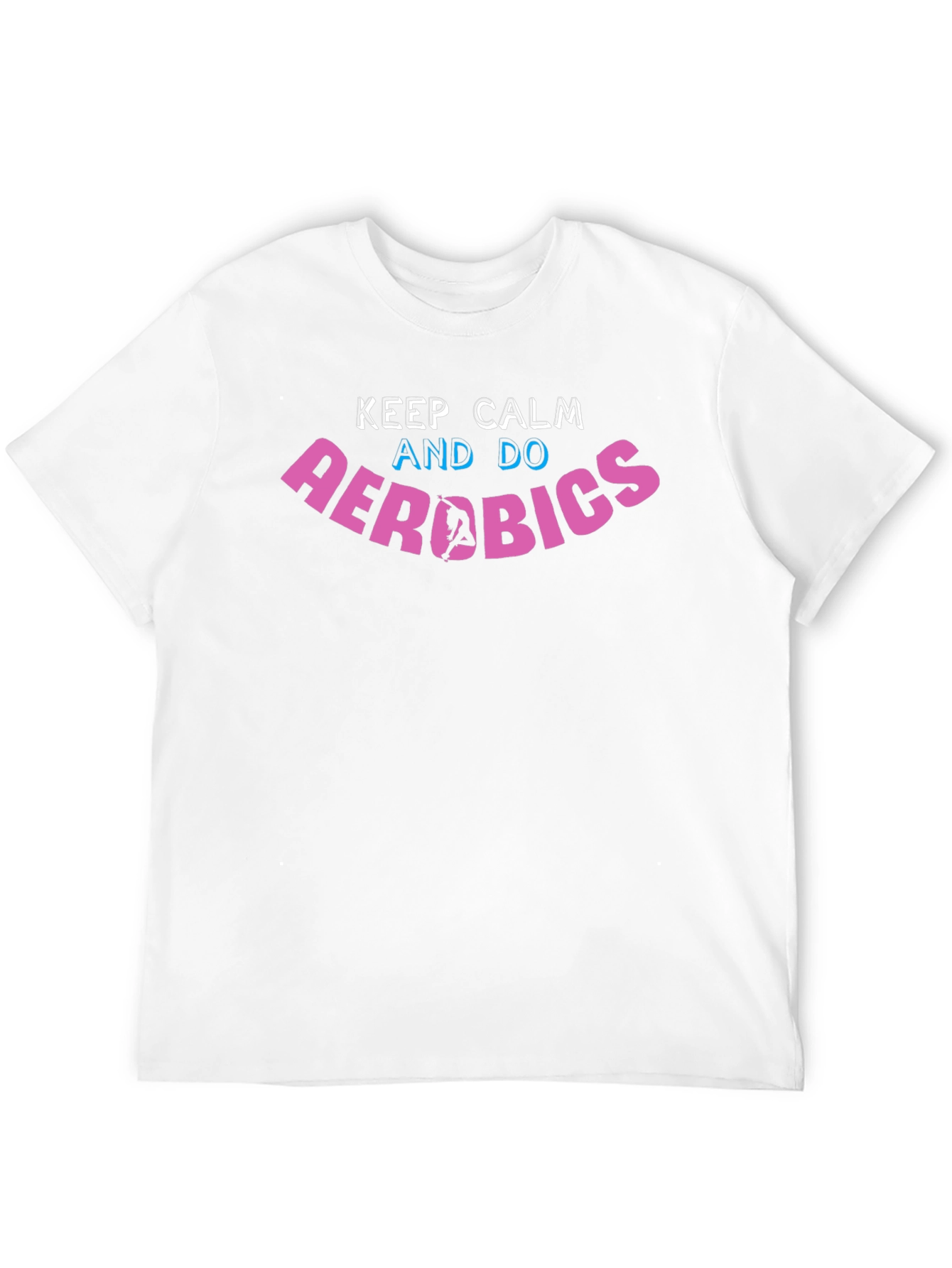 Black Keep Calm Aerobics T-Shirt view 12