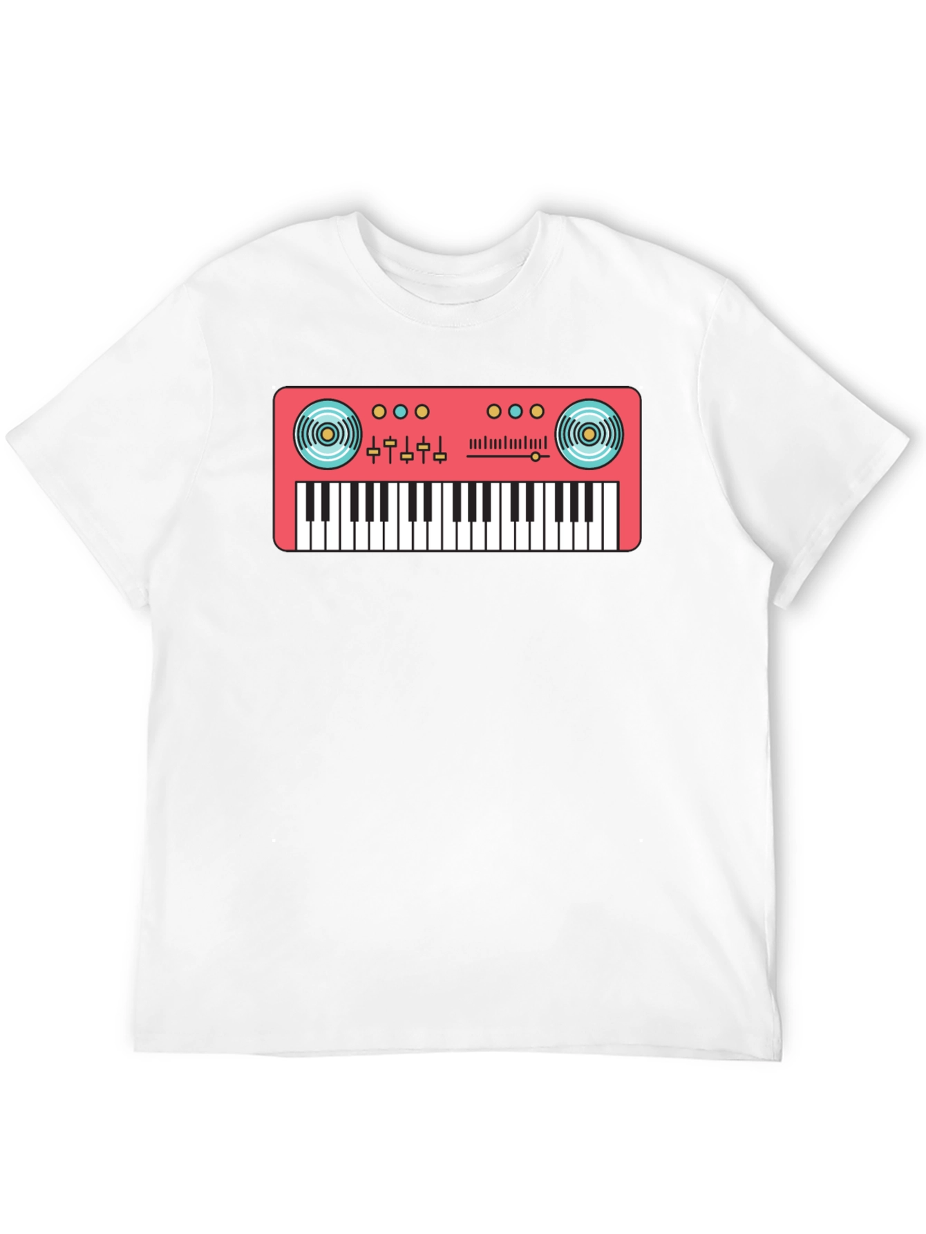 Black Synth Graphic T-Shirt - Retro Music Tee view 12
