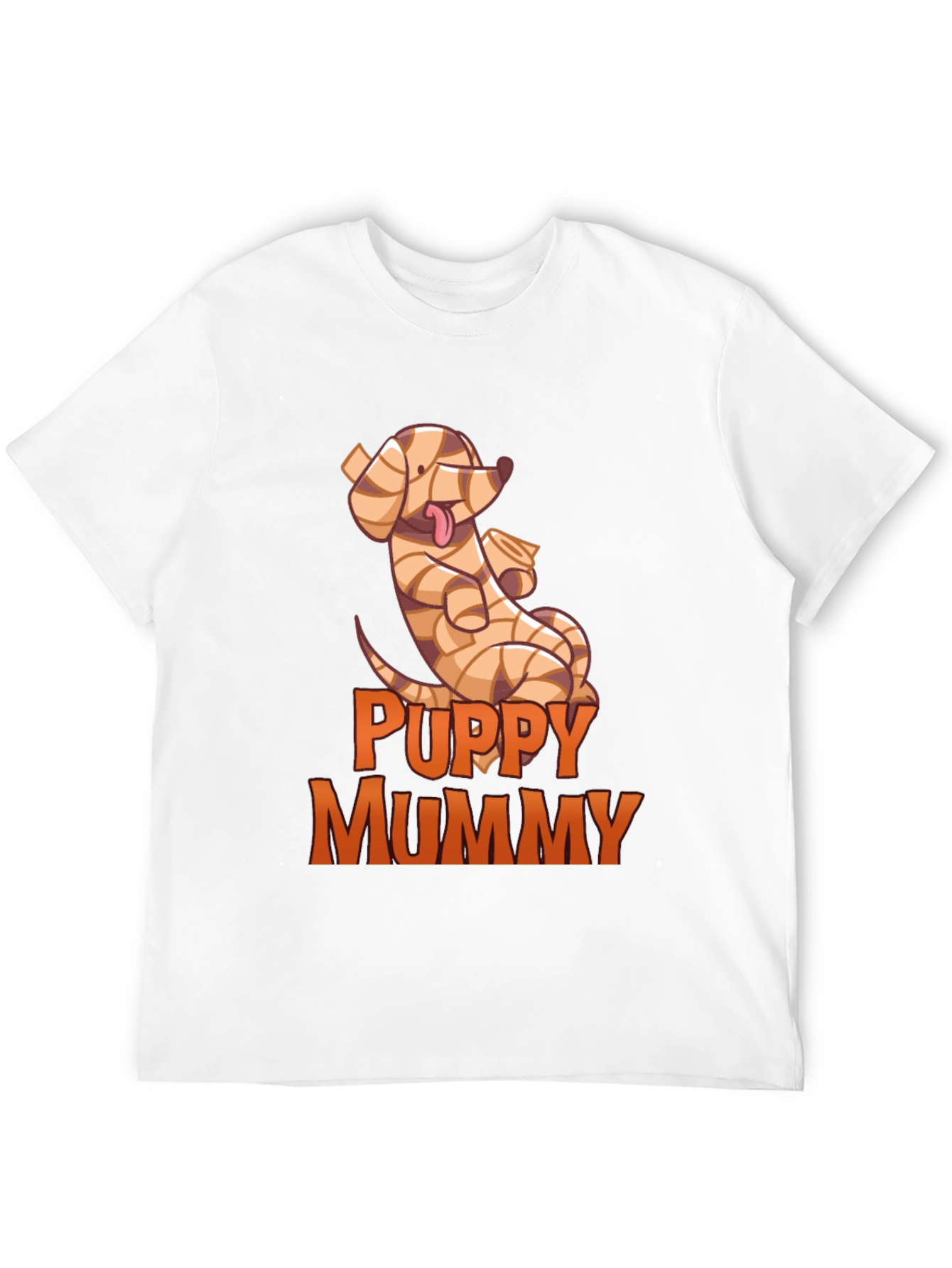 Black Puppy Mummy T-Shirt - Funny Halloween Dog Tee view 12