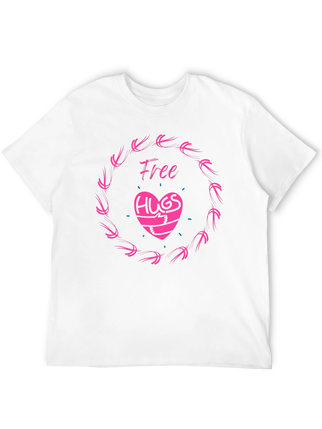 Black Free Hugs Graphic Tee - Comfort & Style view 12