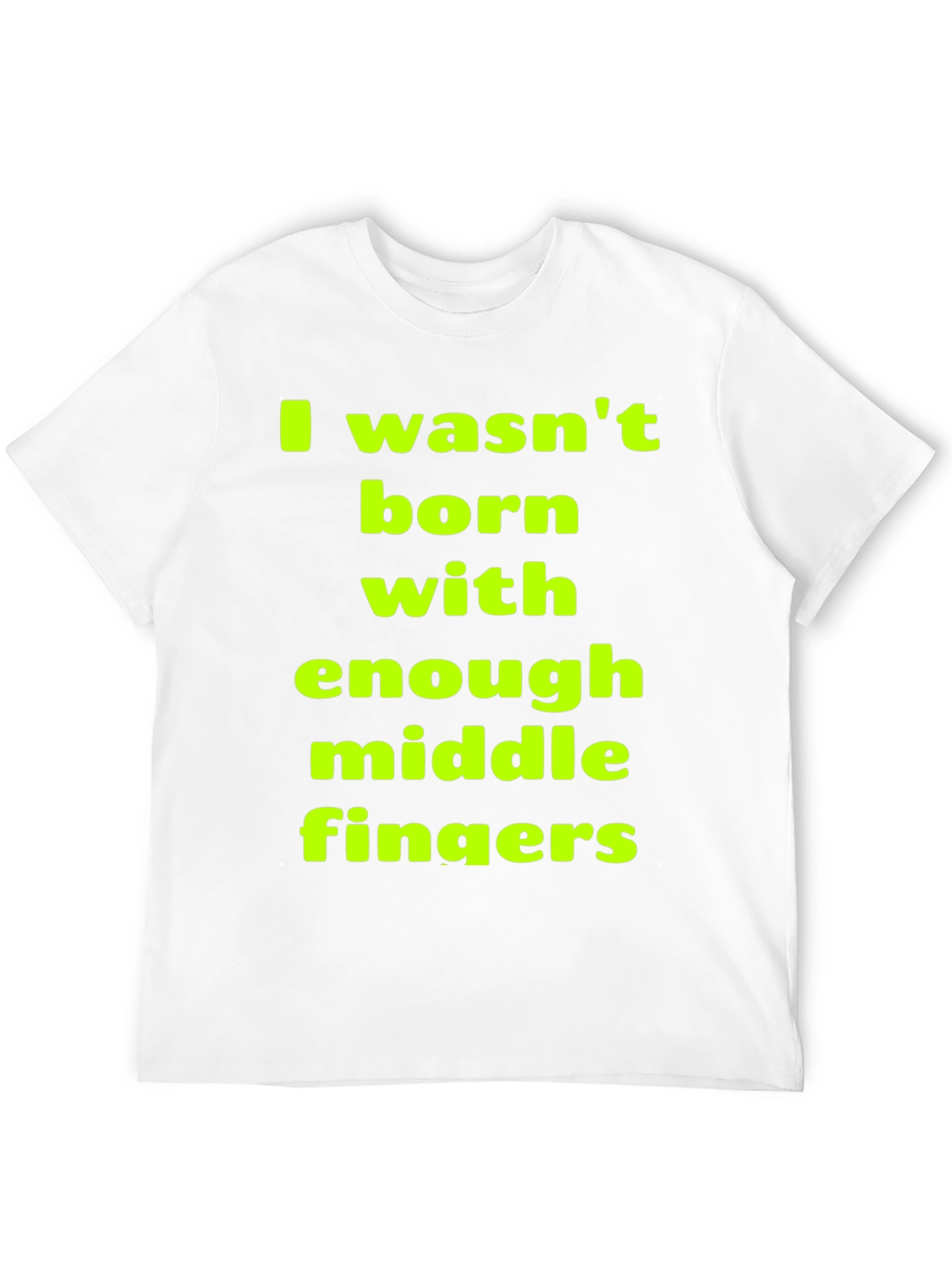 Black Funny Sarcastic Middle Finger T-Shirt view 12