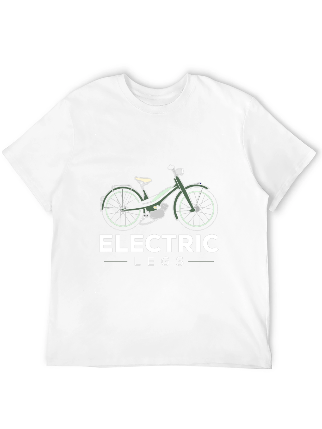 Black Electric Legs Moped T-Shirt view 12