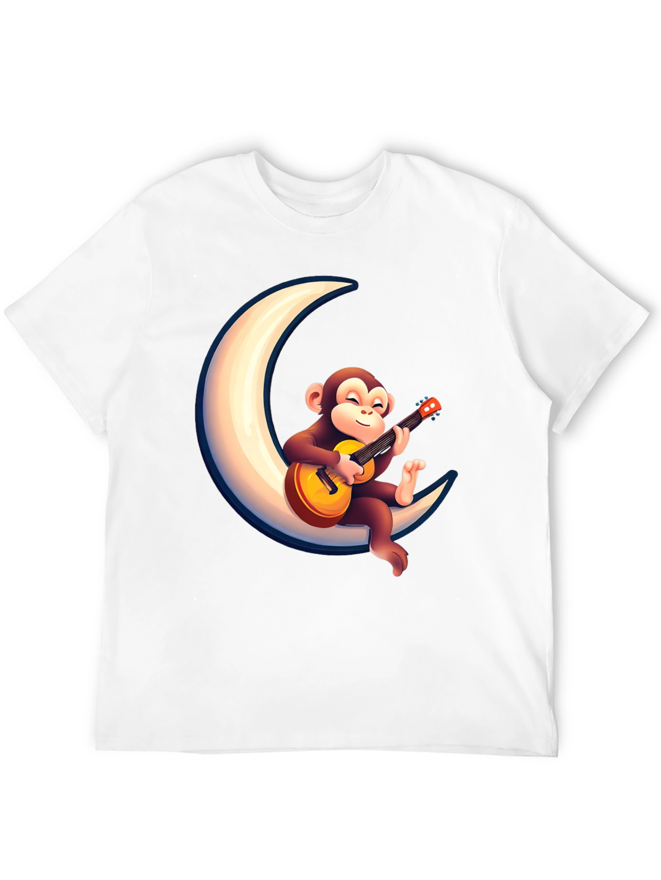 Black Monkey on the Moon T-Shirt view 12
