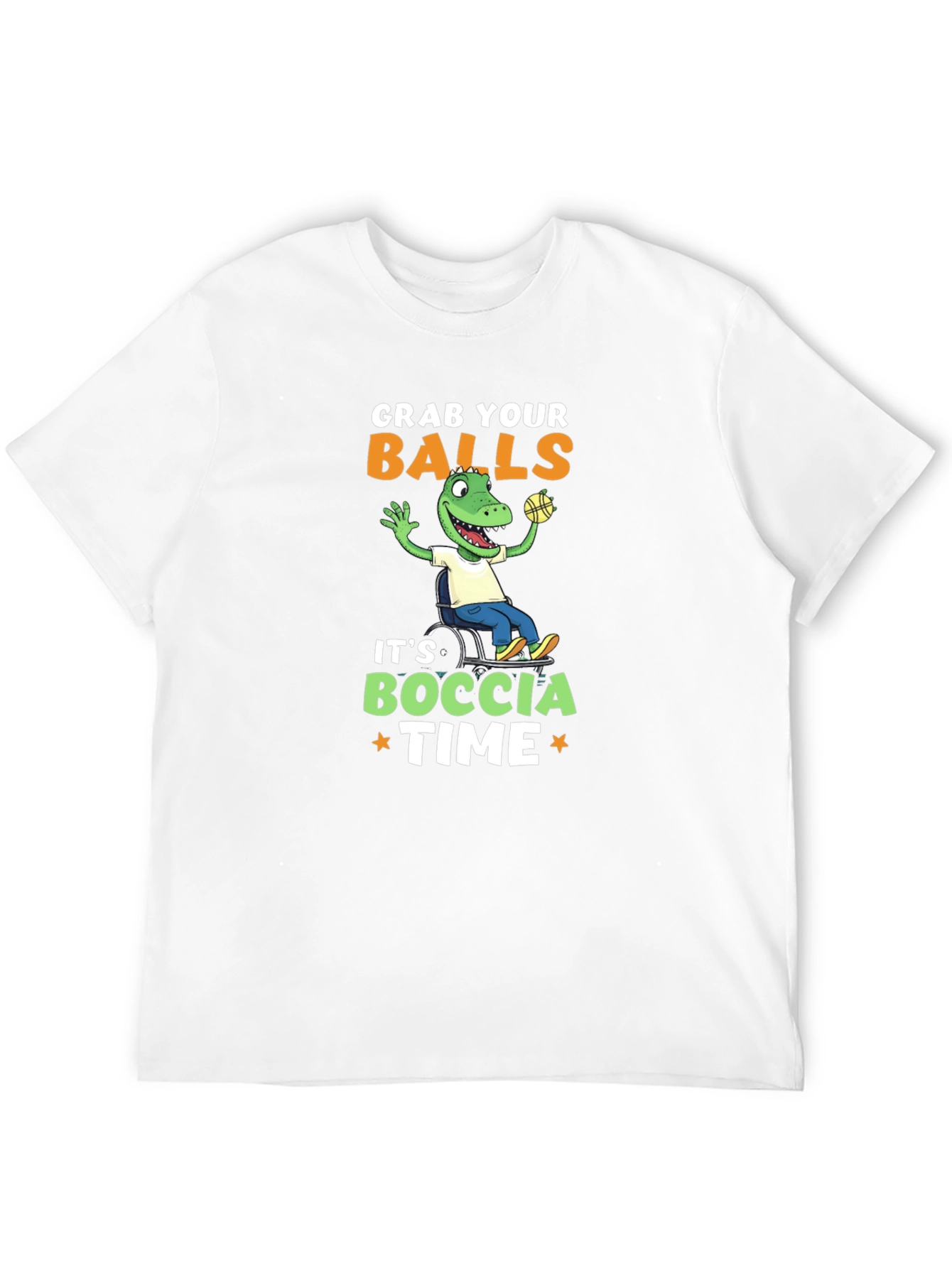 Black Grab Your Balls Boccia Time T-Shirt view 12