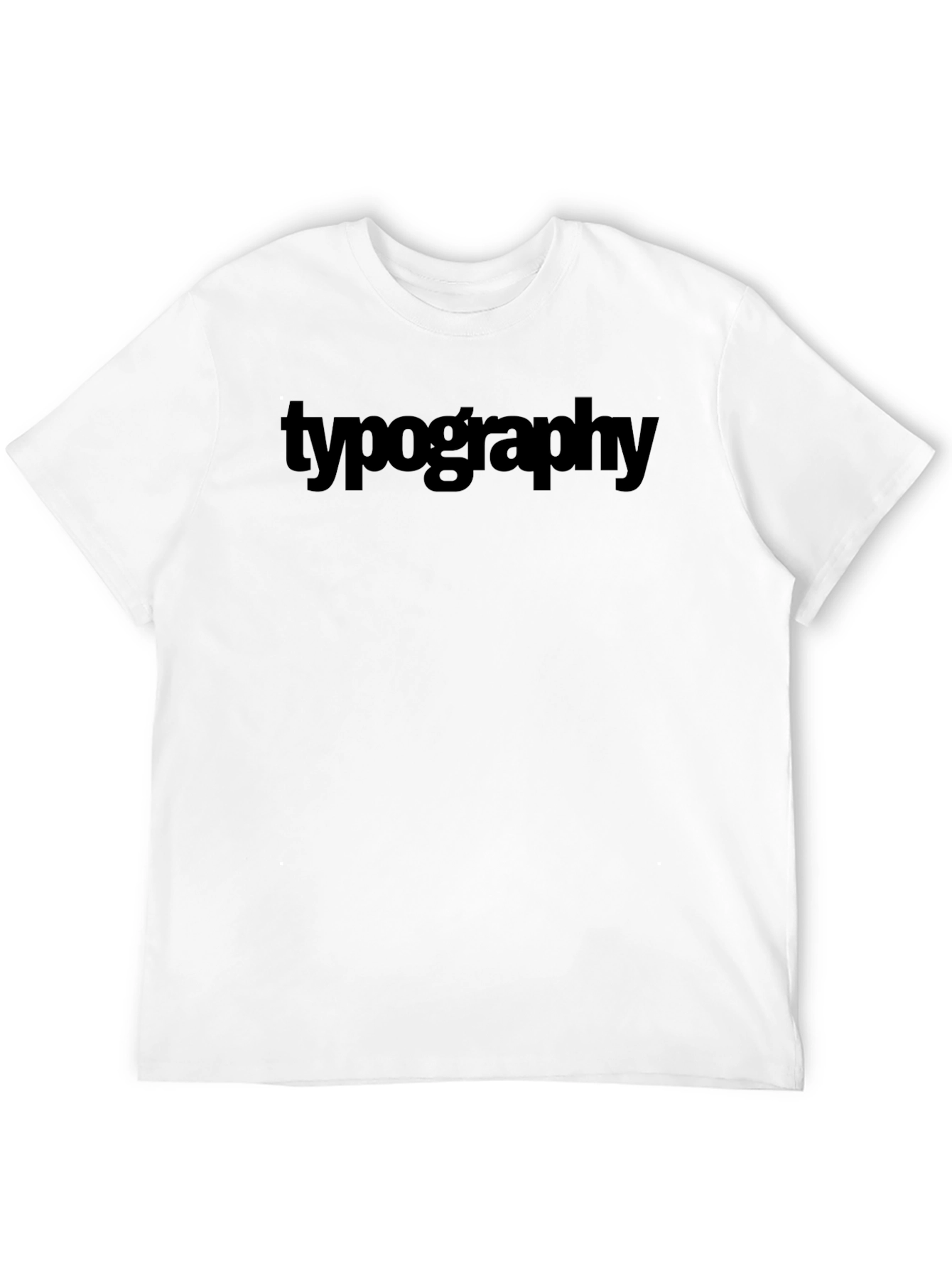 Black Typography T-Shirt: Classic Design in Black view 12