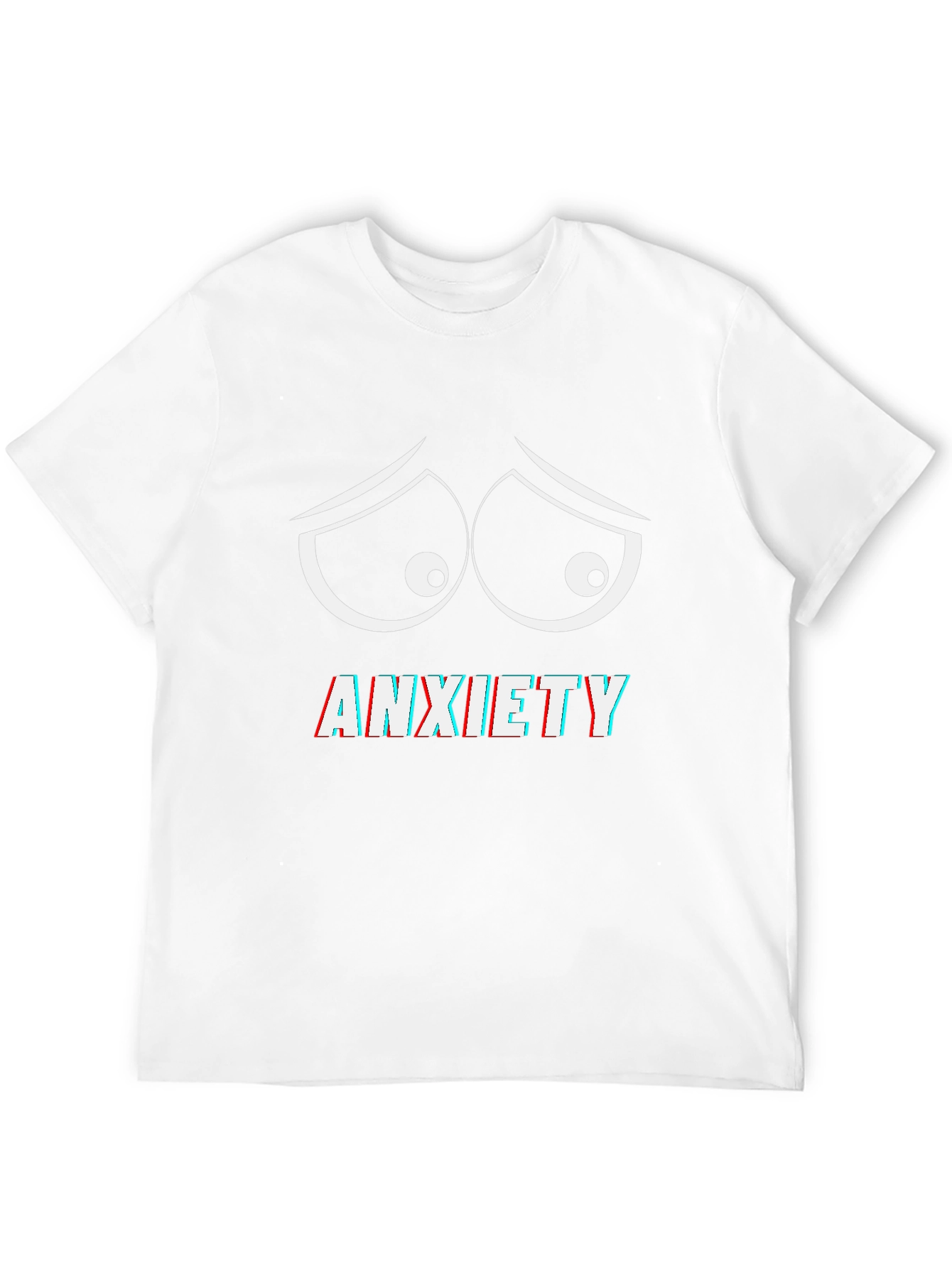 Black Anxiety Eyes Graphic Tee - Comfort Fit view 12