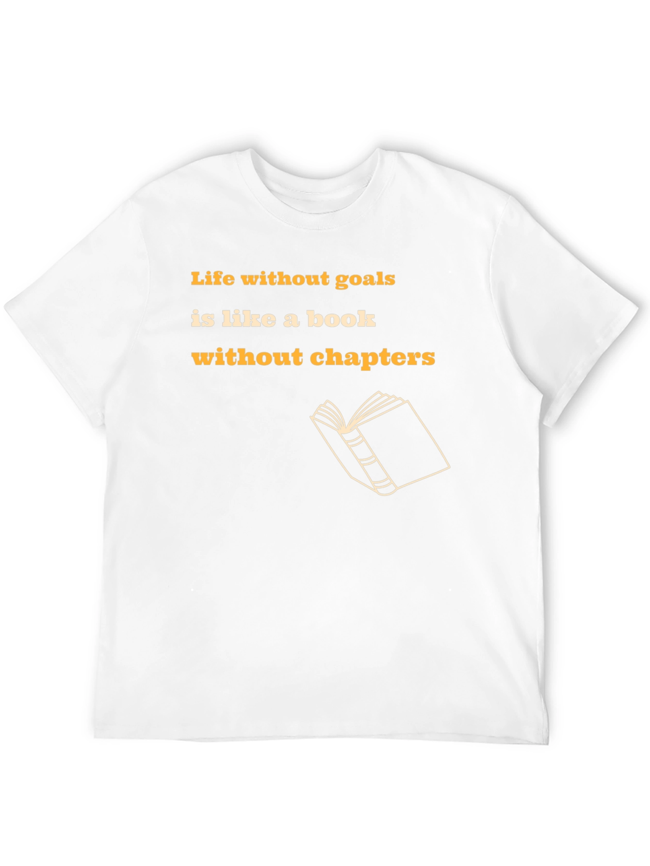Black Motivational Black T-Shirt - Life Without Goals view 12