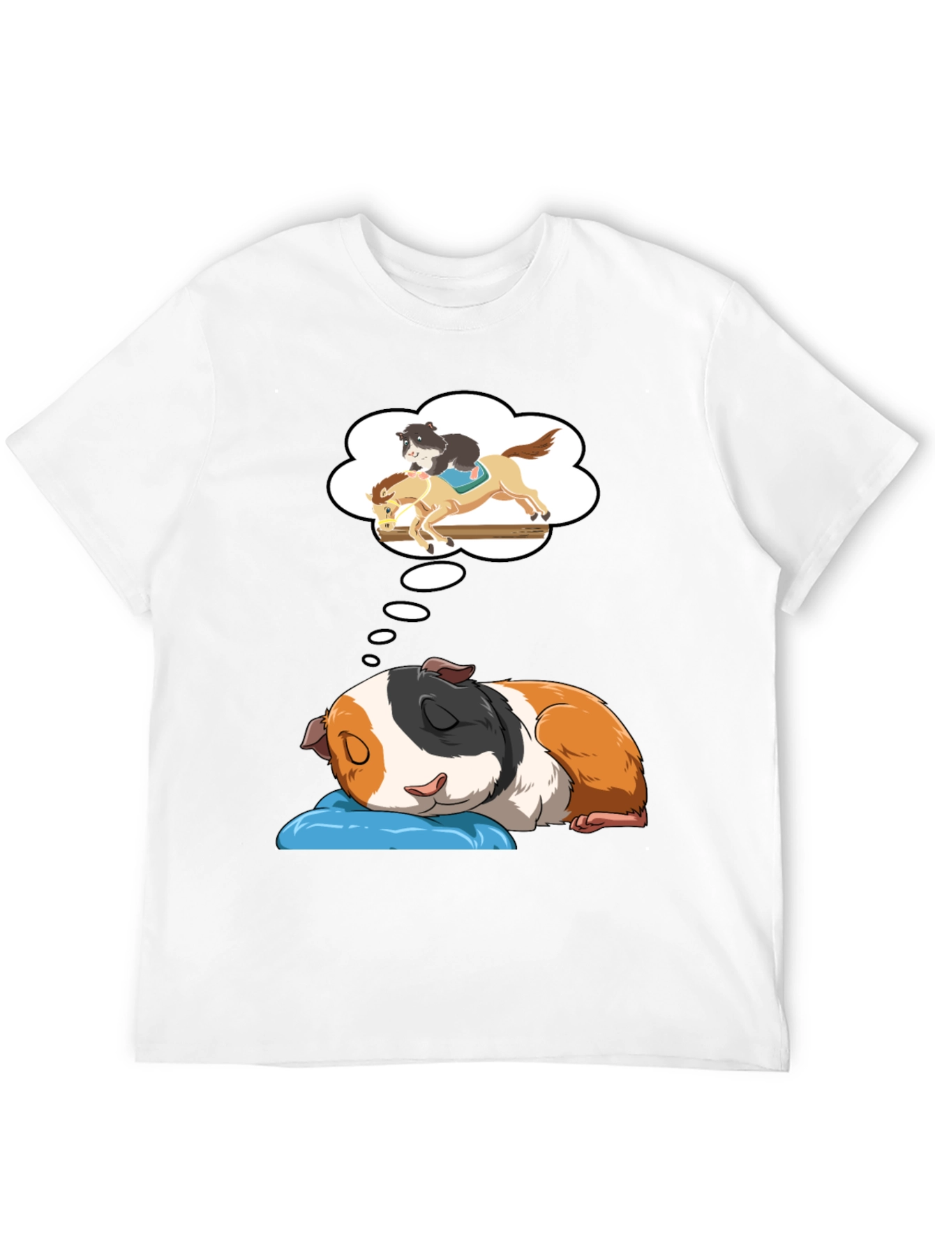 Black Dreamy Guinea Pig T-Shirt view 12