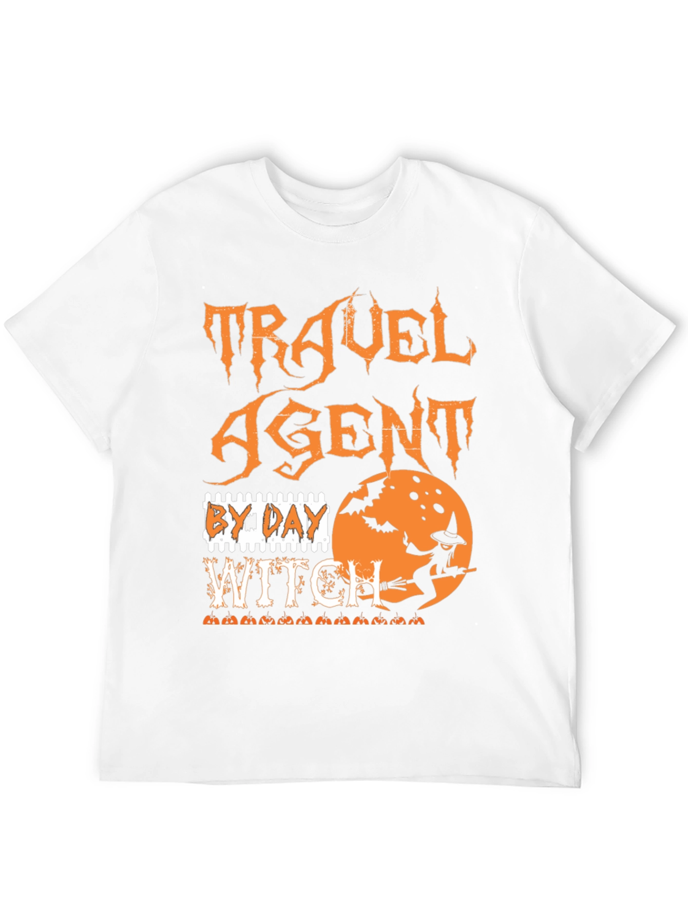 Travel Agent Witch Halloween Graphic Tee - 12