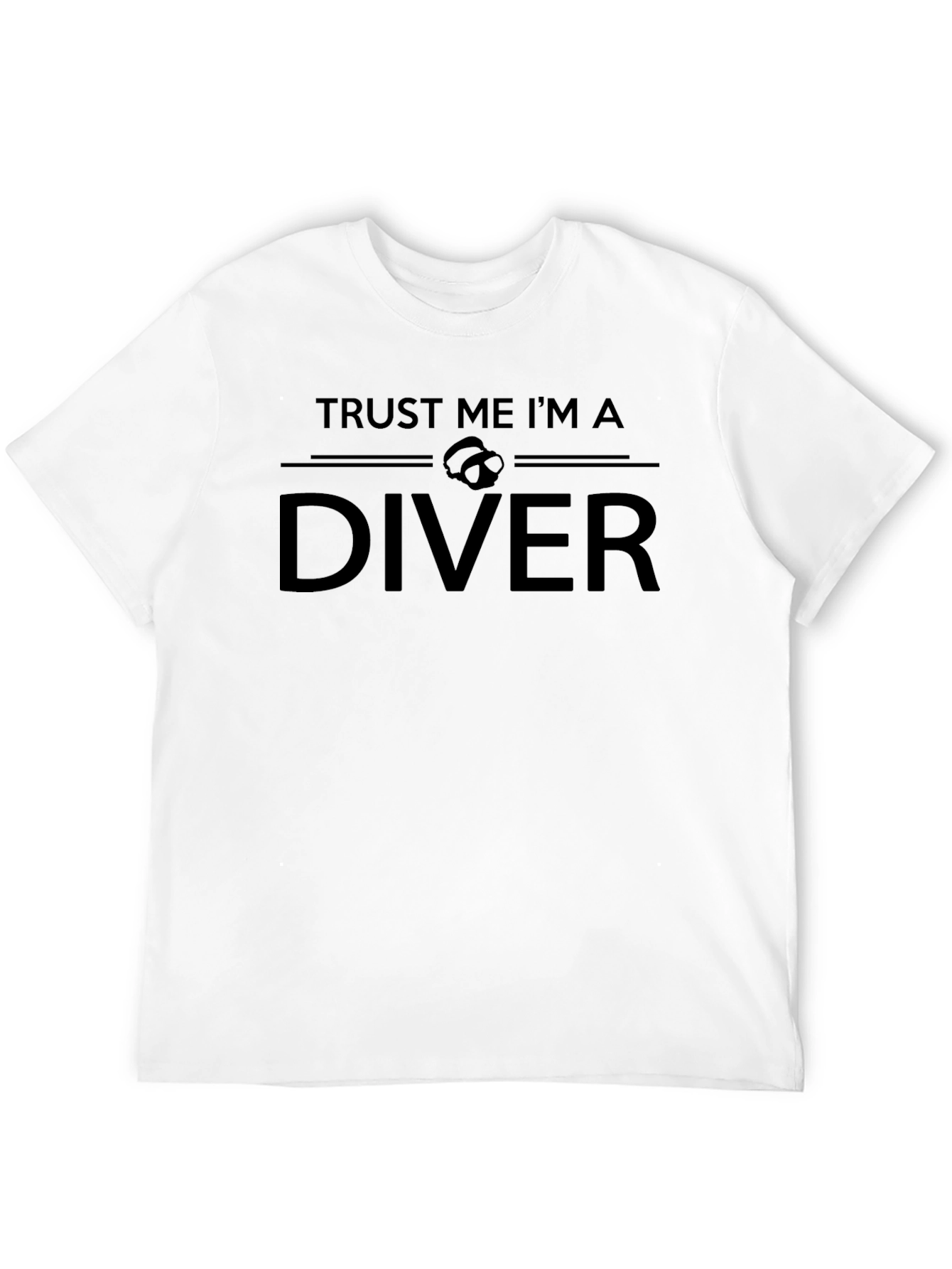 Black Trust Me I'm A Diver T-Shirt view 12
