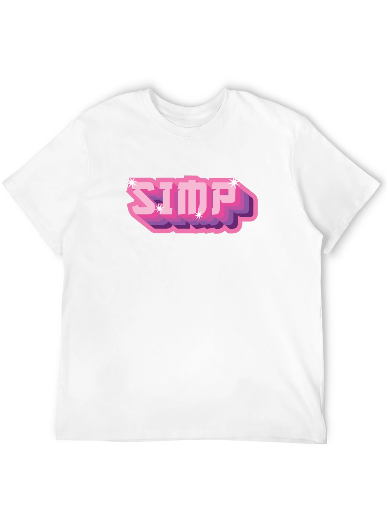 Black Simp Graphic T-Shirt - Black Cotton Blend view 12