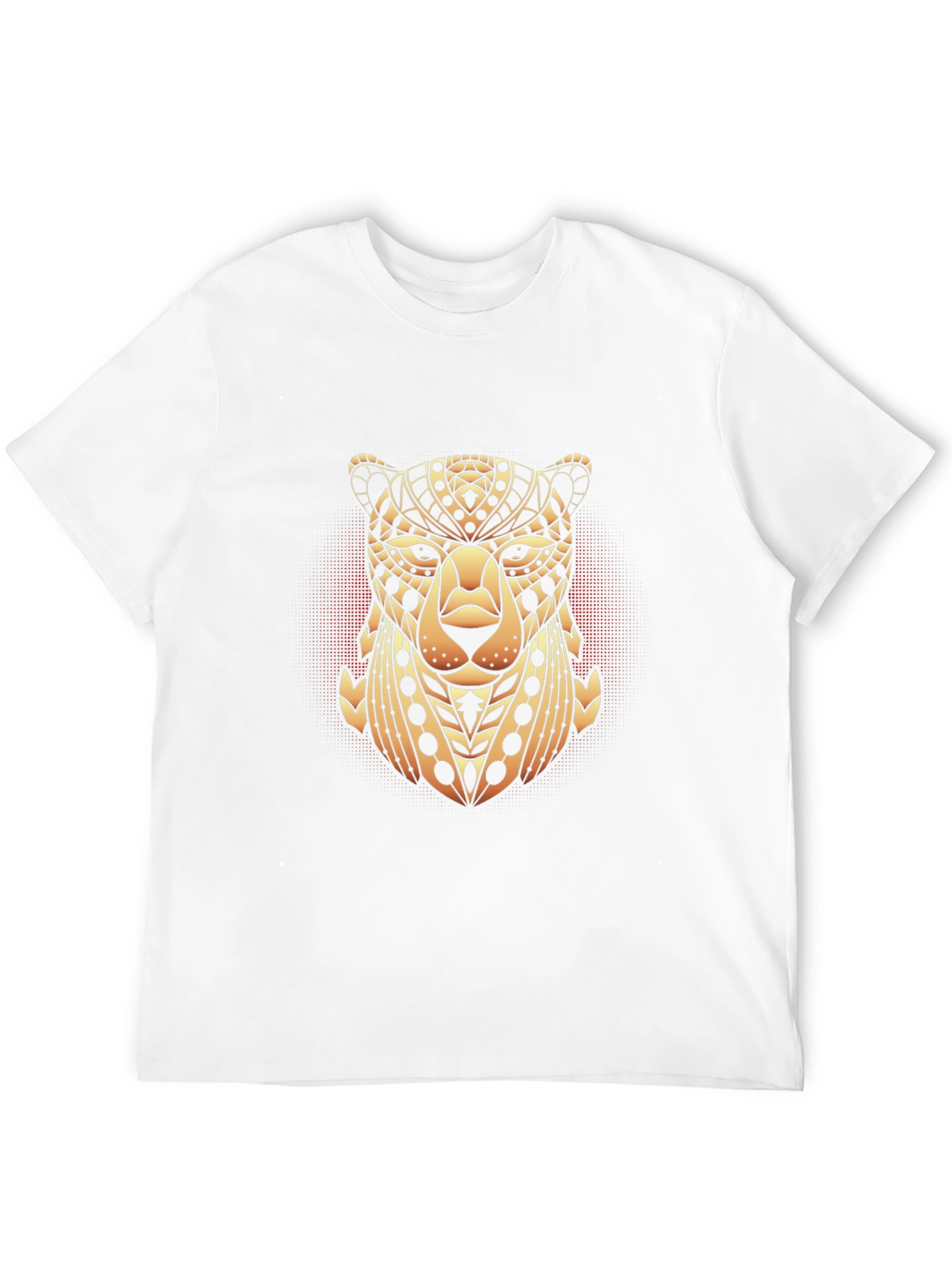 Black Geometric Cheetah Graphic Tee - Black view 12