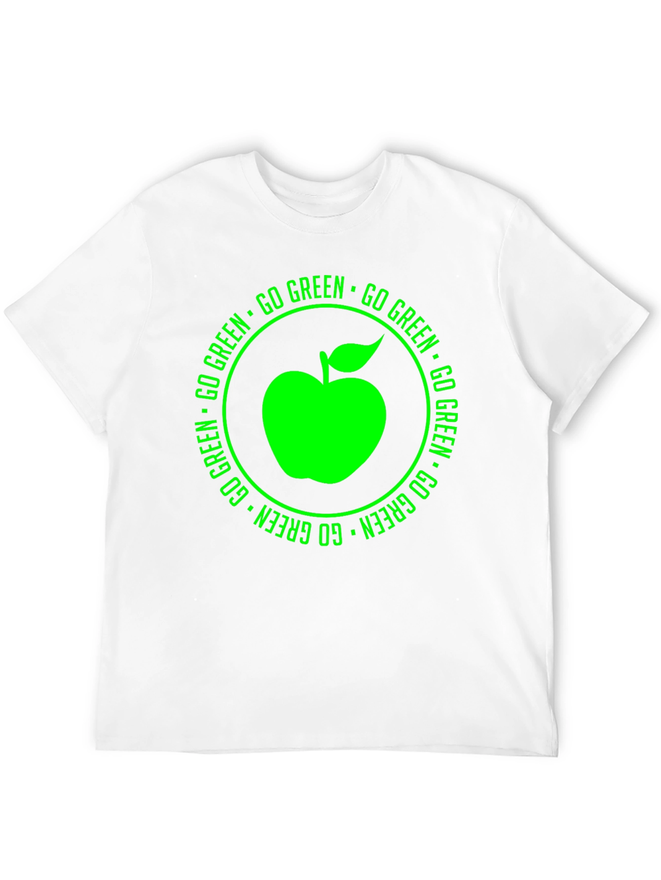 Black Go Green Apple Graphic Tee view 12
