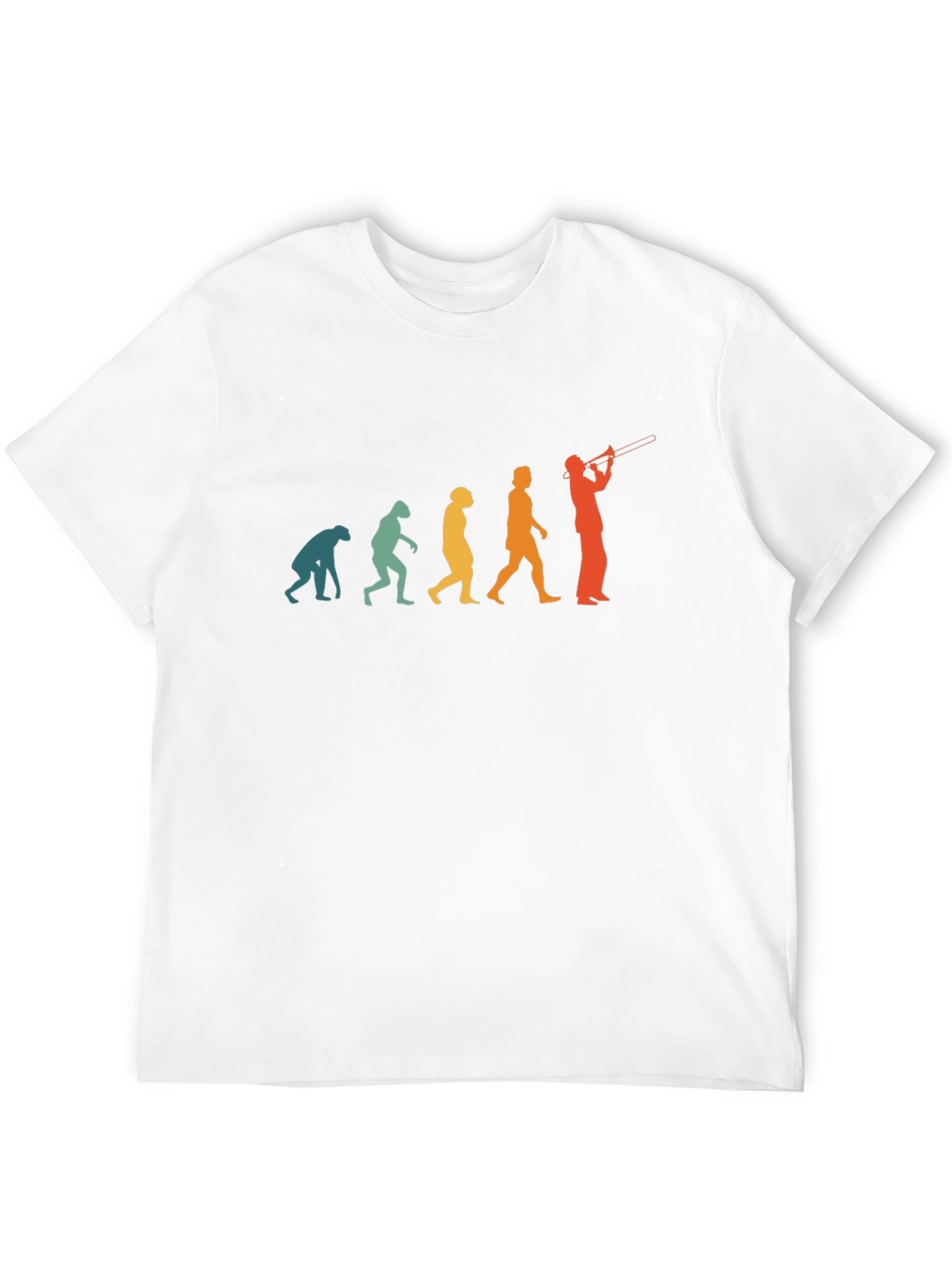 Black Evolution of Trombone Player T-Shirt view 12