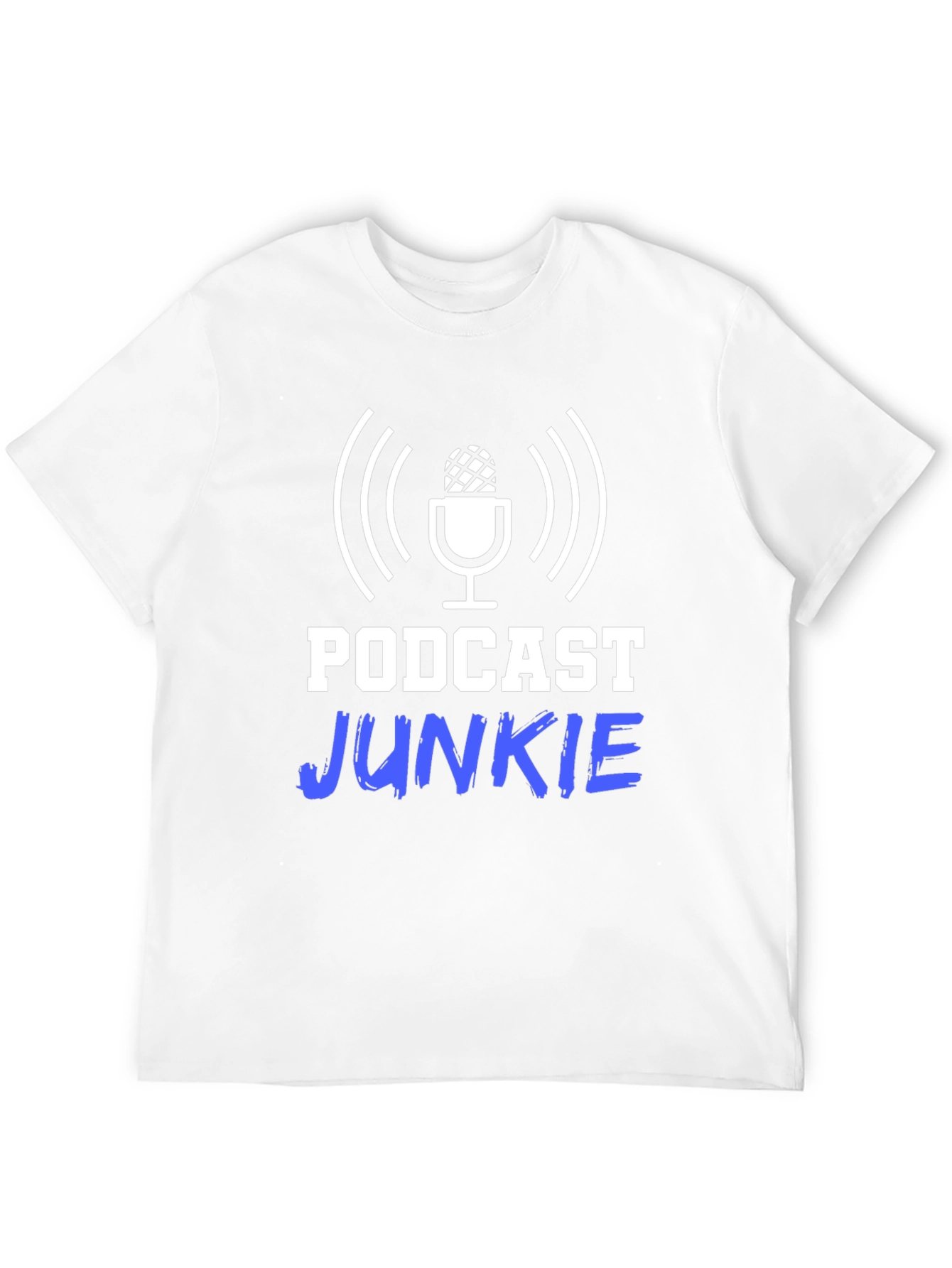 Black Podcast Junkie Black T-Shirt - Audio Lover view 12