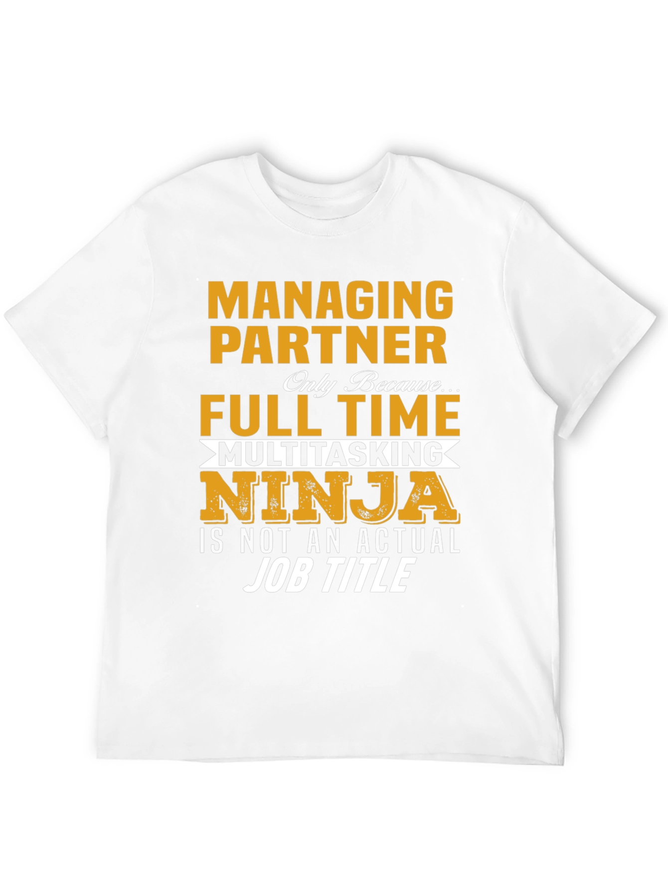 Black Managing Partner Multitasking Ninja T-Shirt view 12