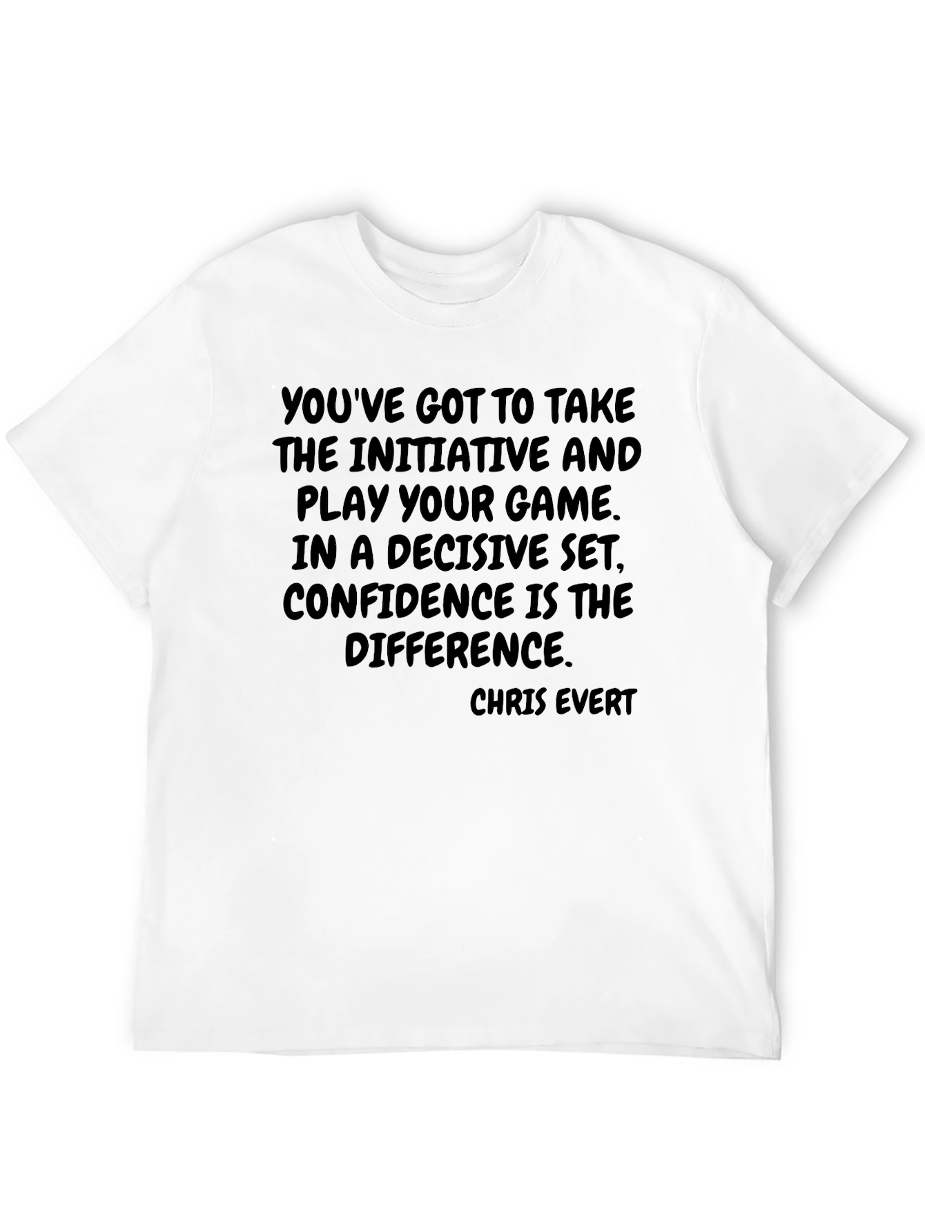 Black Motivational Quote T-Shirt - Confidence is Key view 12