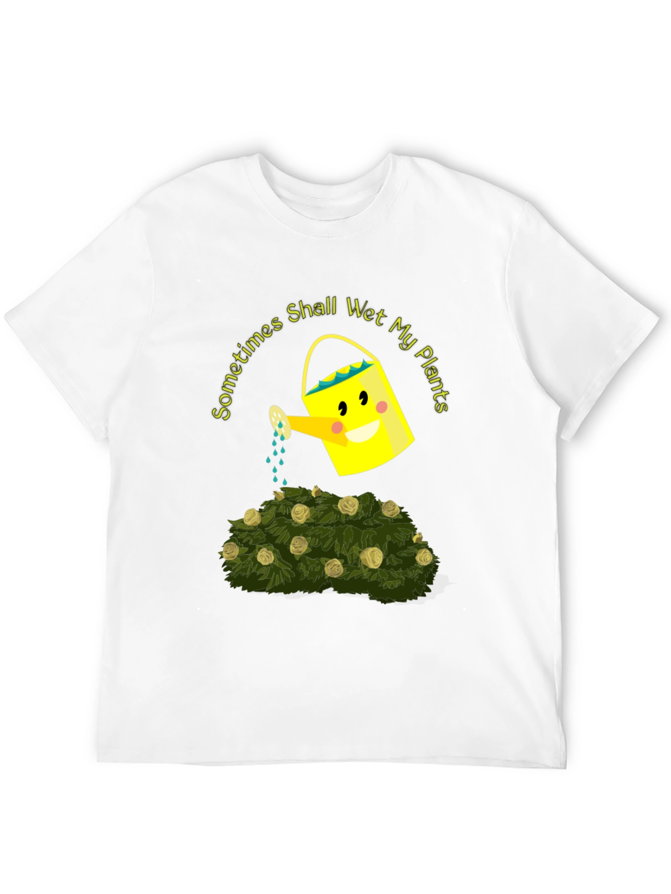 Black Funny Gardening T-Shirt - Sometimes I Shall Wet My Plants view 12
