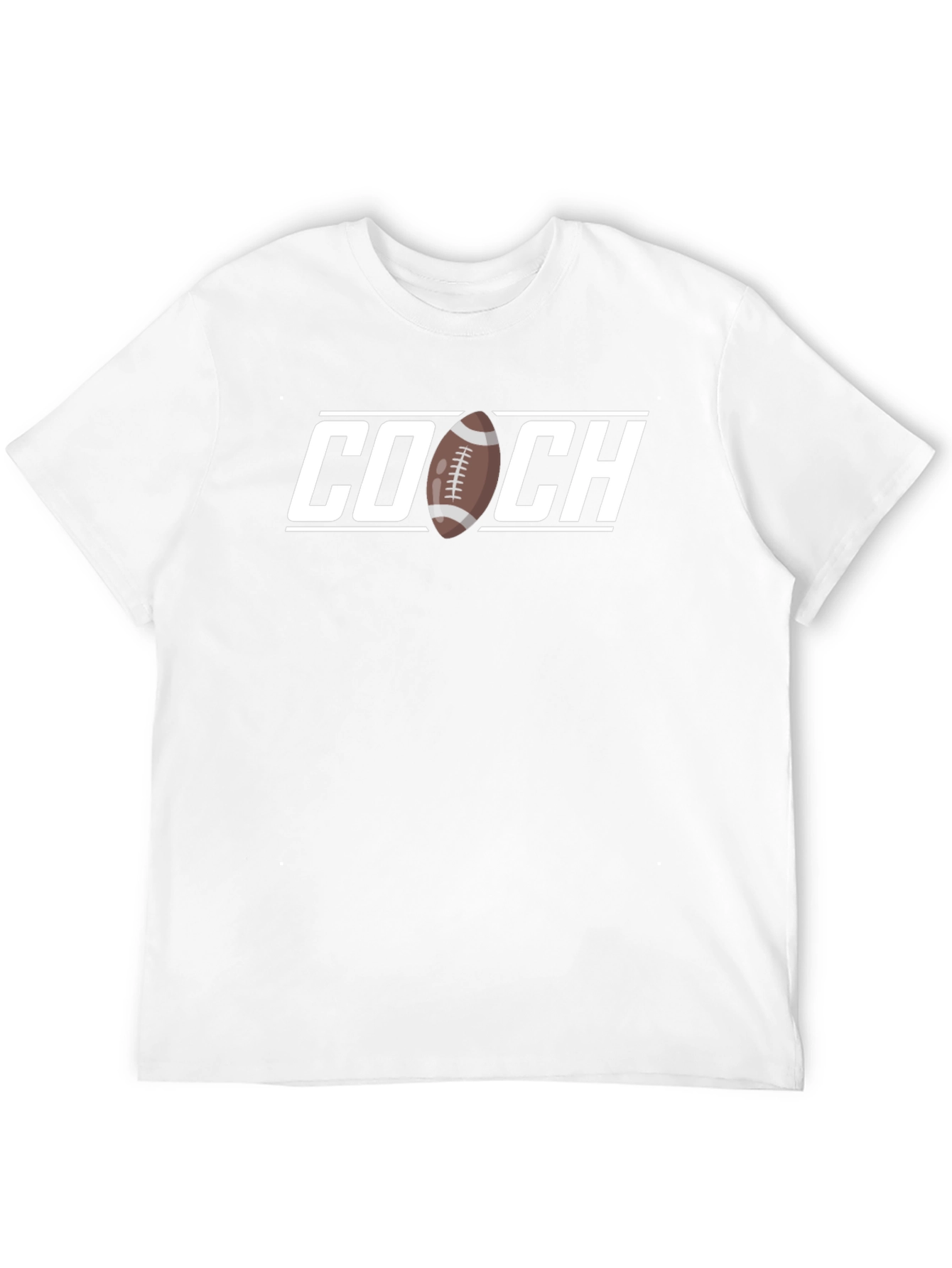 Black Football Coach T-Shirt - Black Graphic Tee view 12