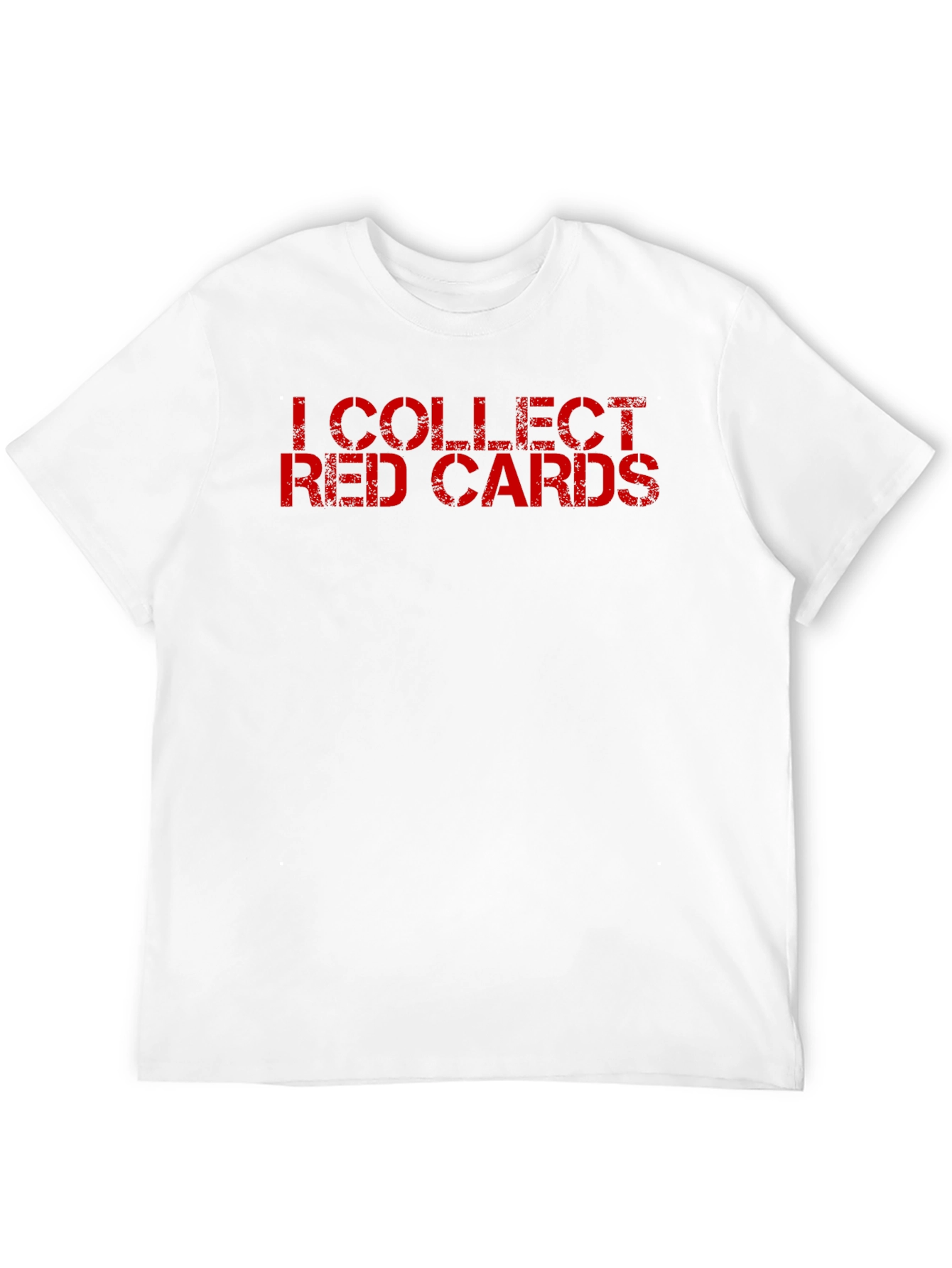 Black I Collect Red Cards - Novelty T-Shirt view 12