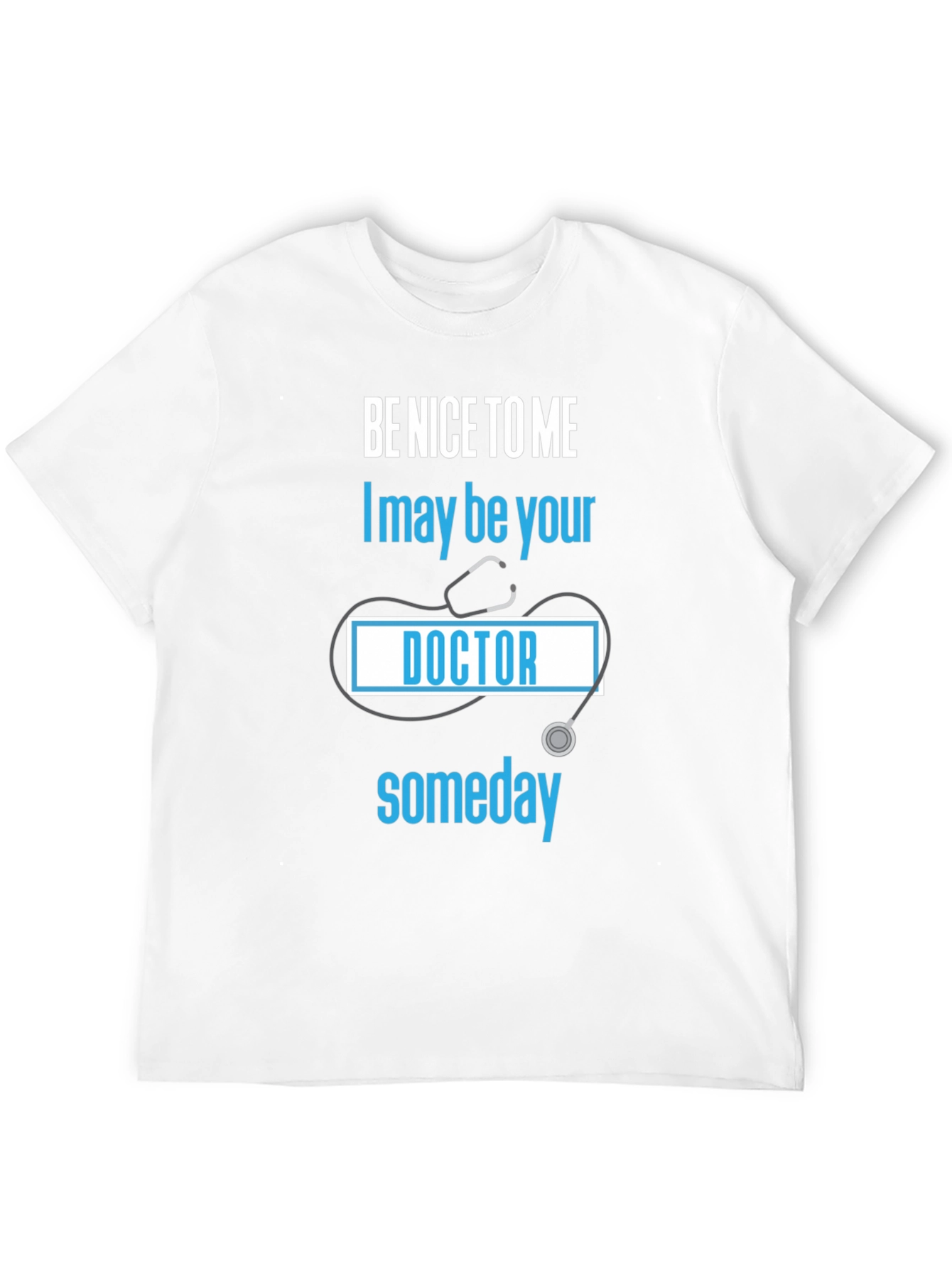 Black Be Nice to Me Doctor T-Shirt view 12
