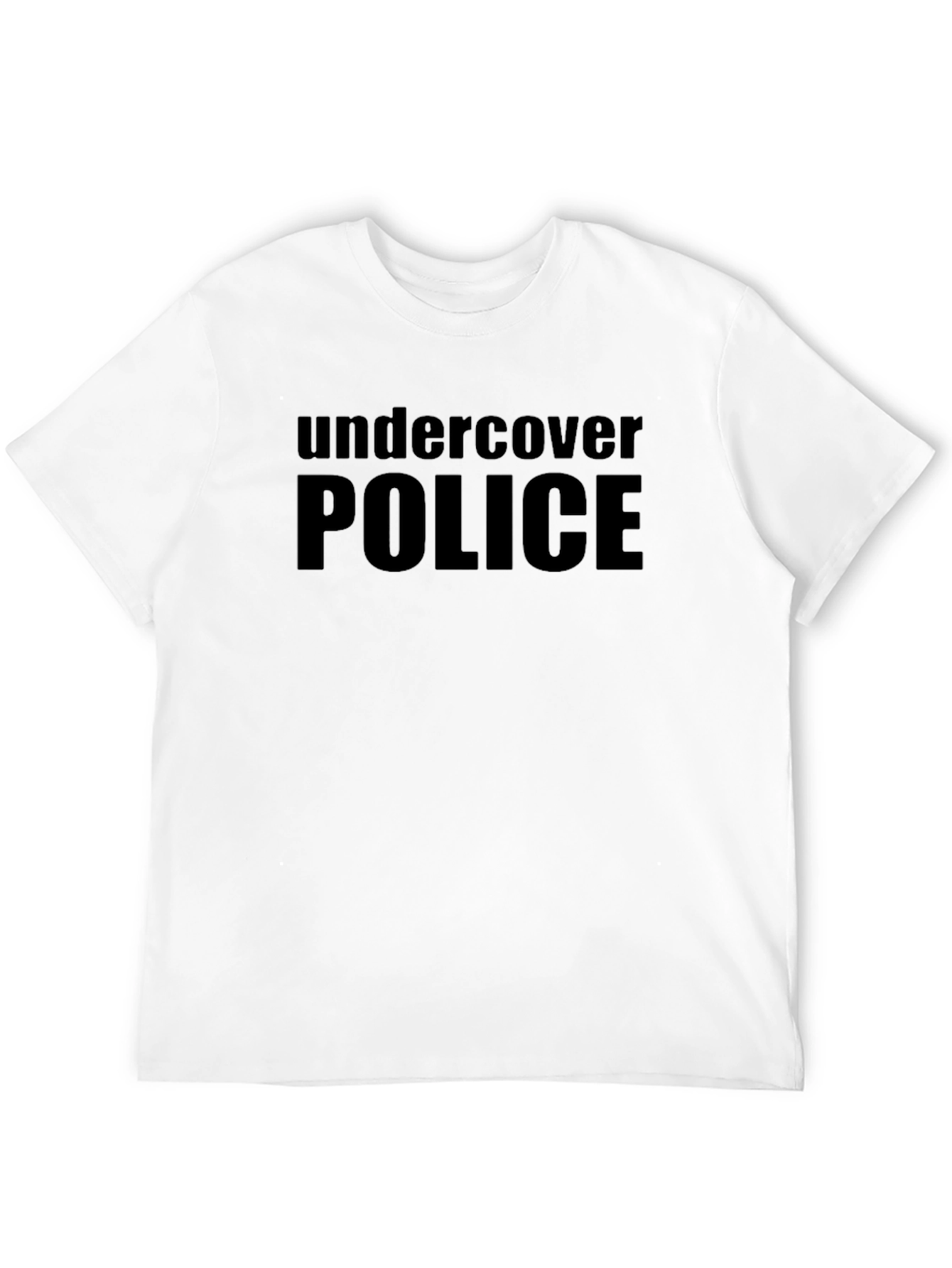 Black Undercover Police Black Cotton T-Shirt view 12