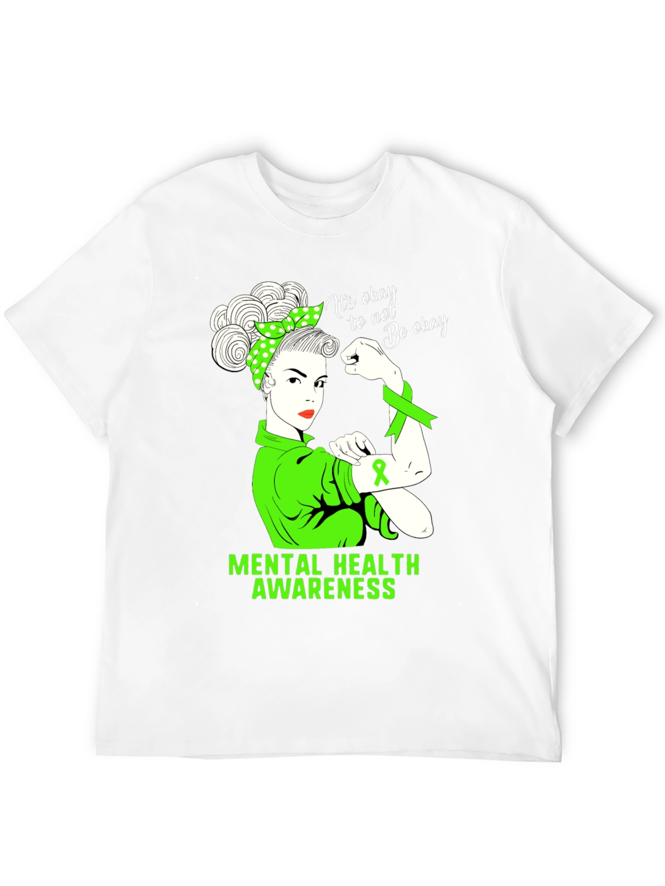 Black Mental Health Awareness T-Shirt - It's Okay To Not Be Okay view 12