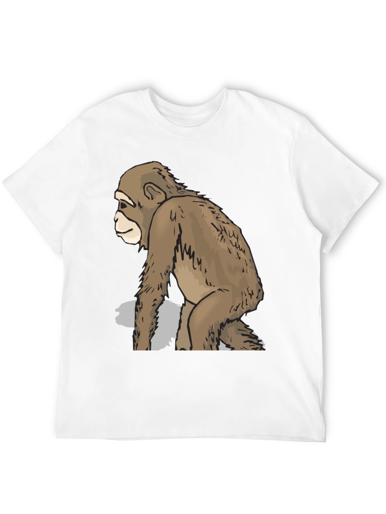 Black Cool Ape Graphic Black T-Shirt view 12