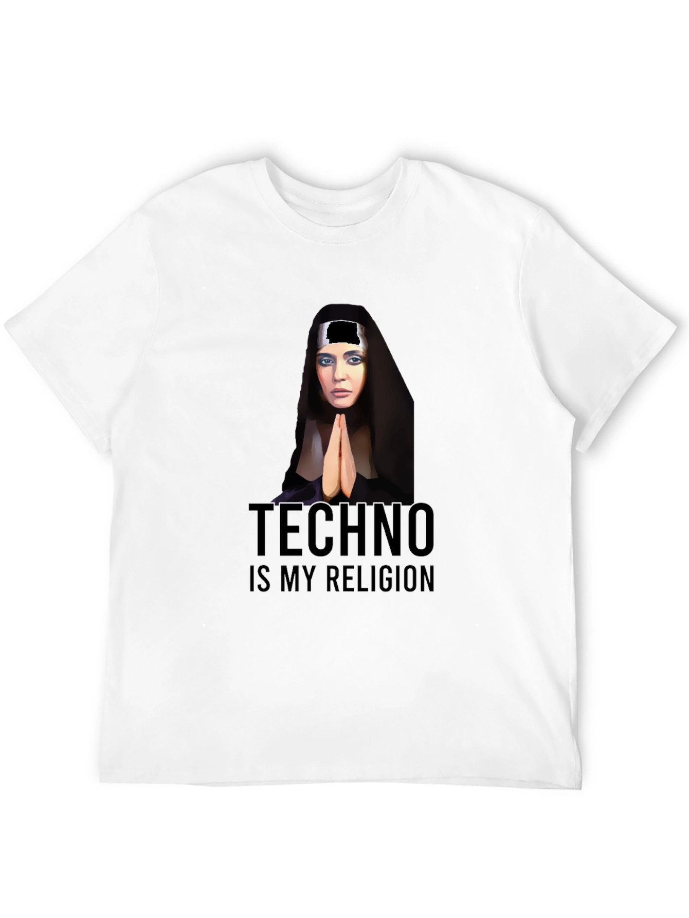 Black Techno is My Religion Graphic T-Shirt view 12