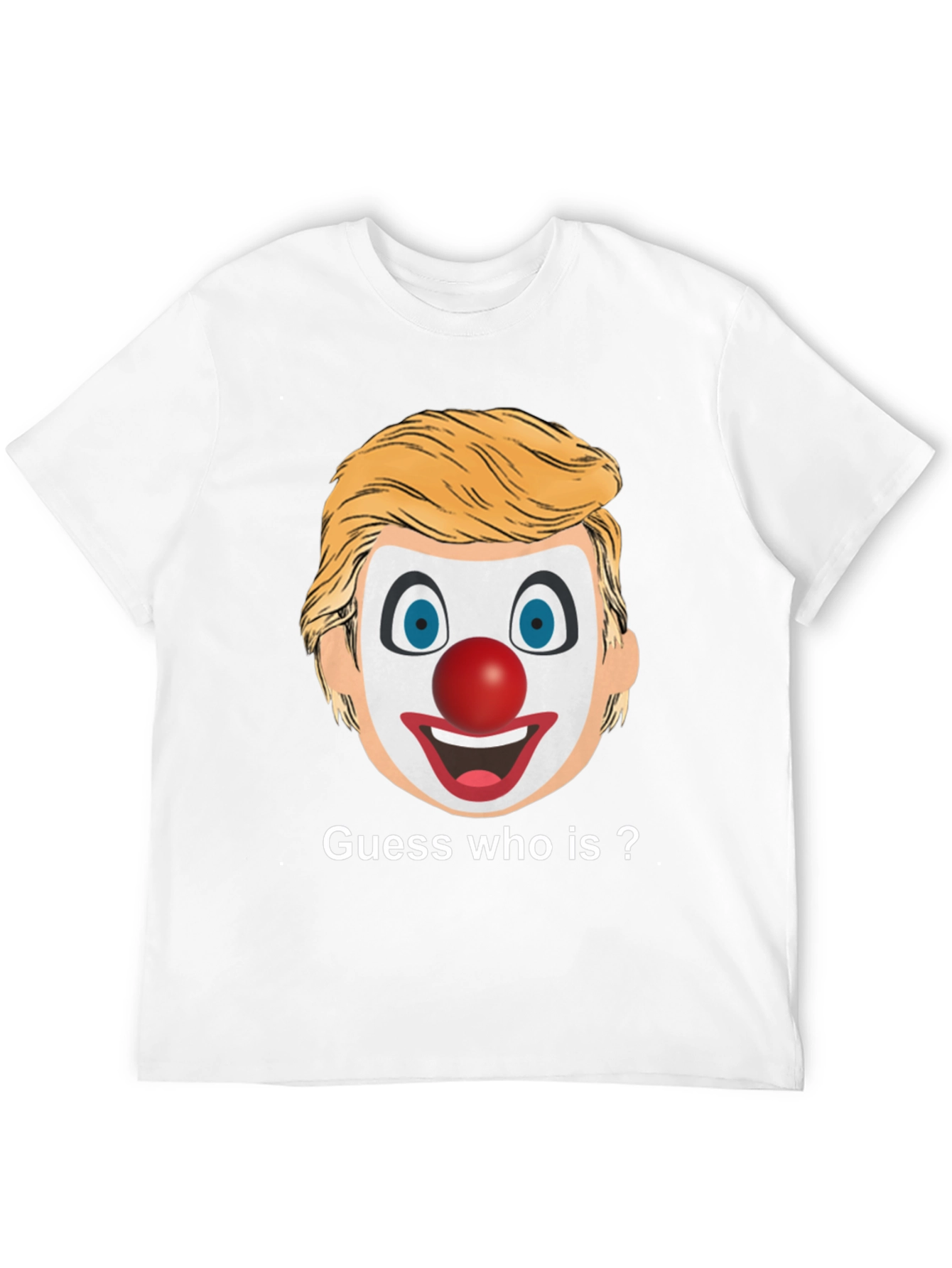 Black Clown Face Guess Who T-Shirt view 12